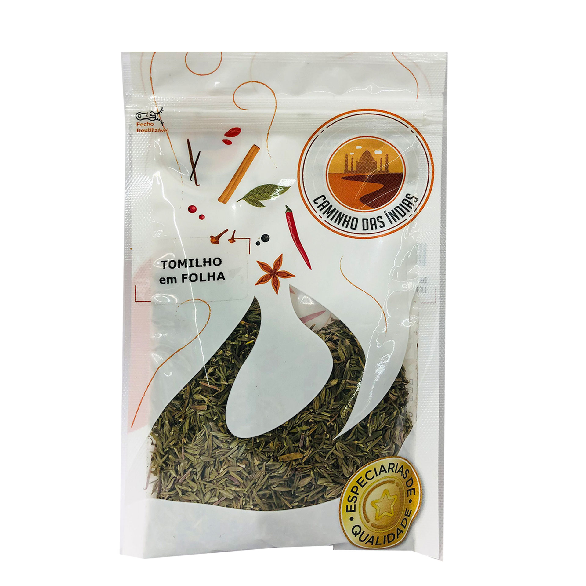 Tomilho em folha dandara saq 12gr