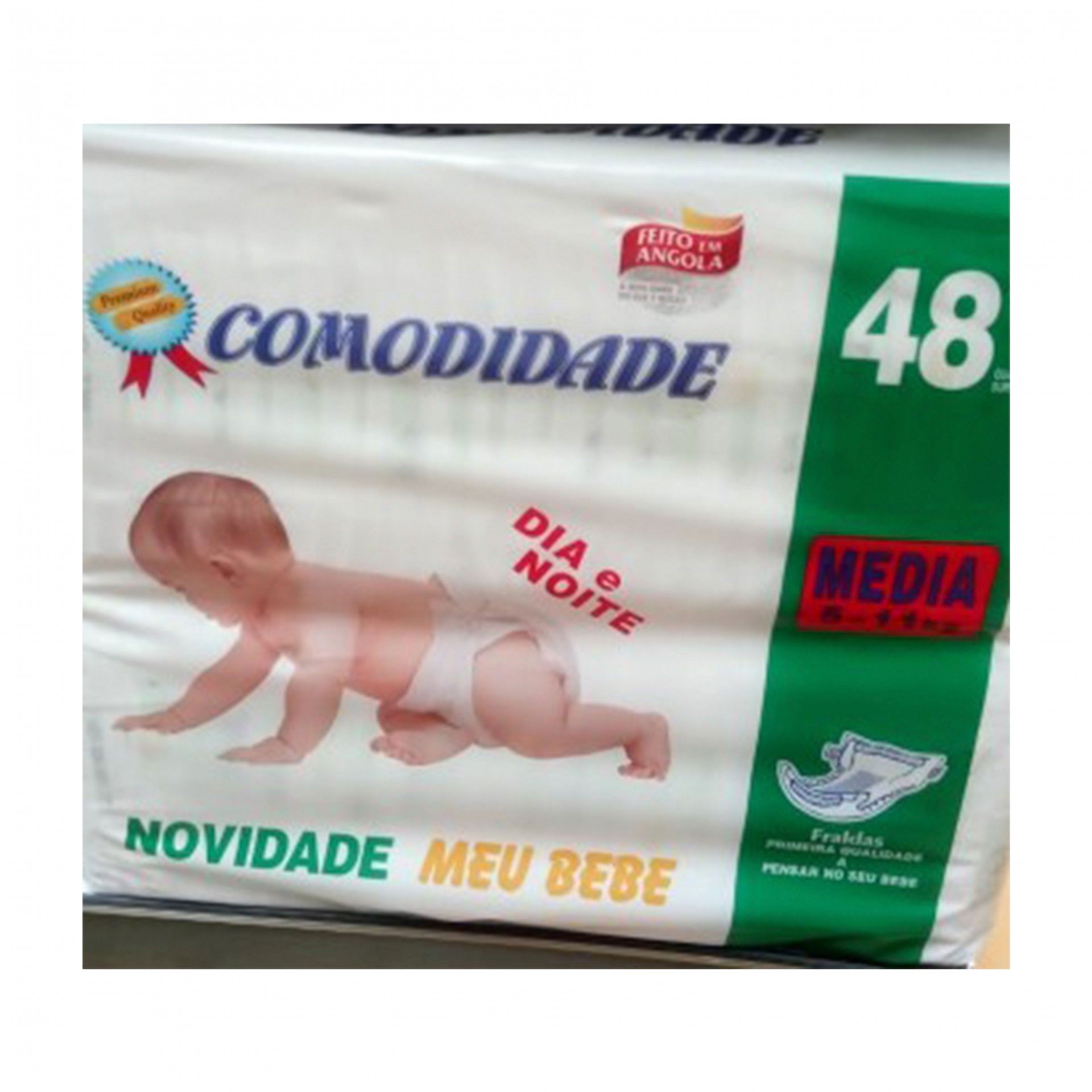 Fraldas descartaveis comodidade 5-11kg 48un
