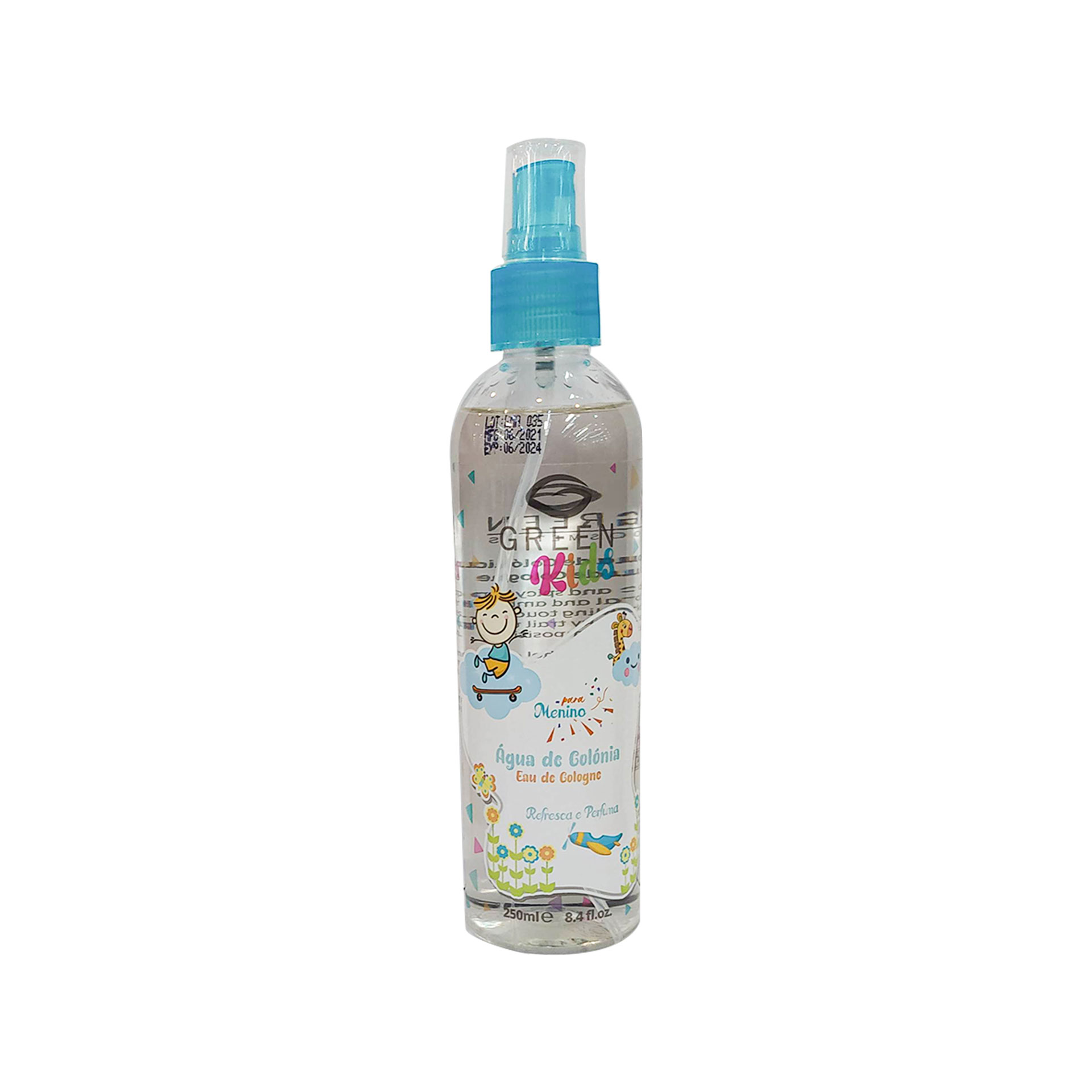 Agua colonia green kids 250ml azul