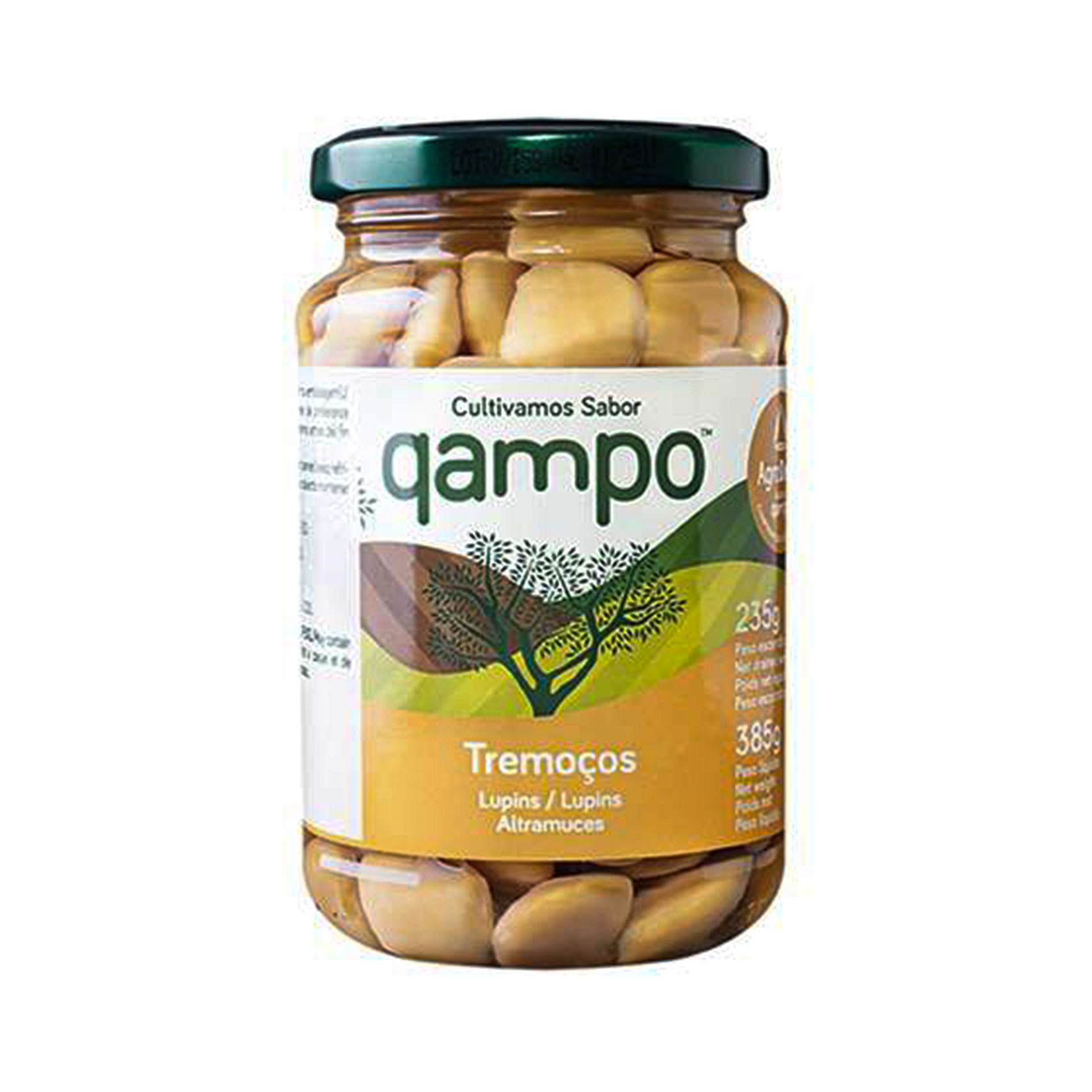 Tremoço extra (13/15) qampo frasco 235gr