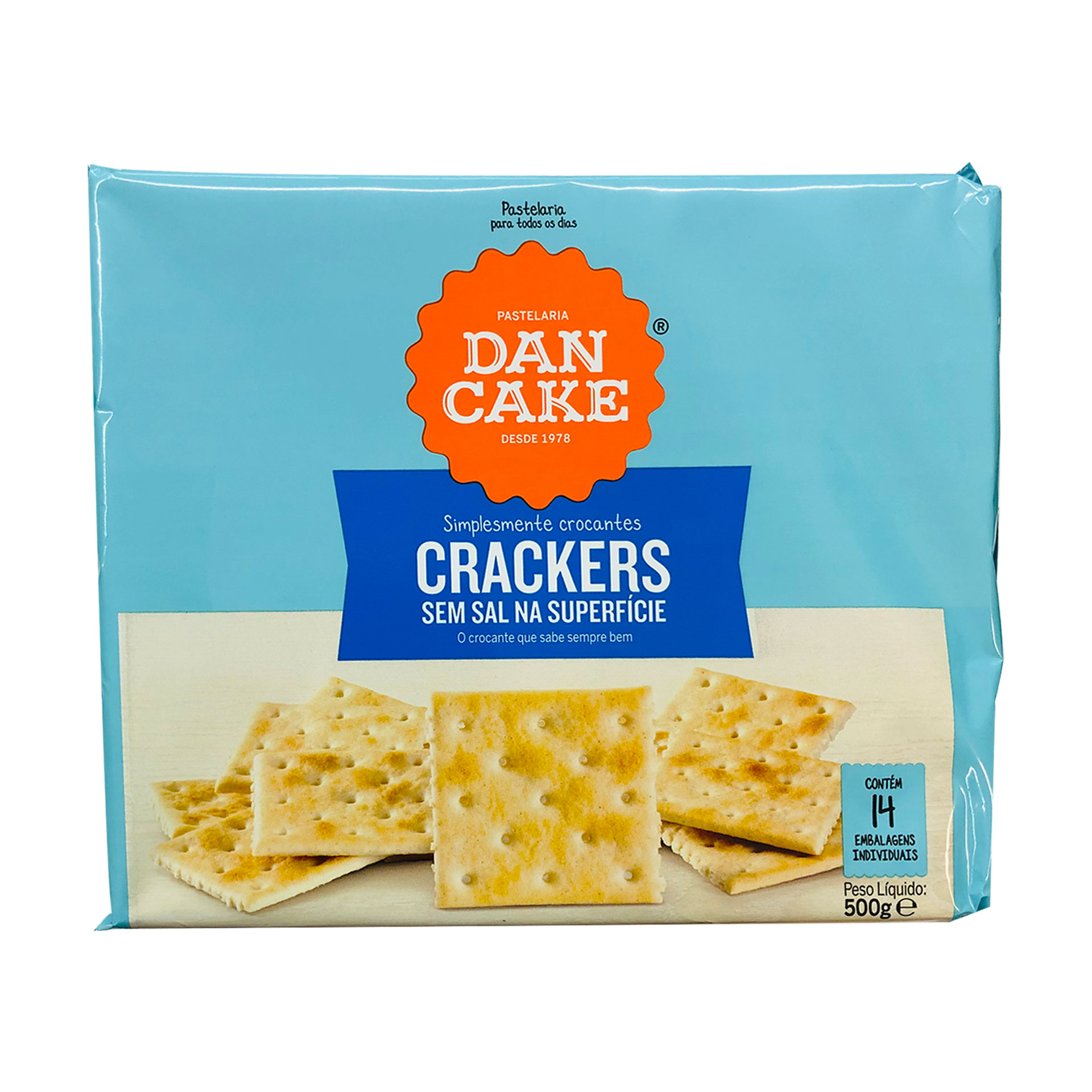 Bolacha dancake crackers sem sal 500gr