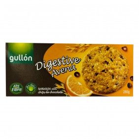 Bolacha gullon digestive 280gr aveia/laranja/chocolate