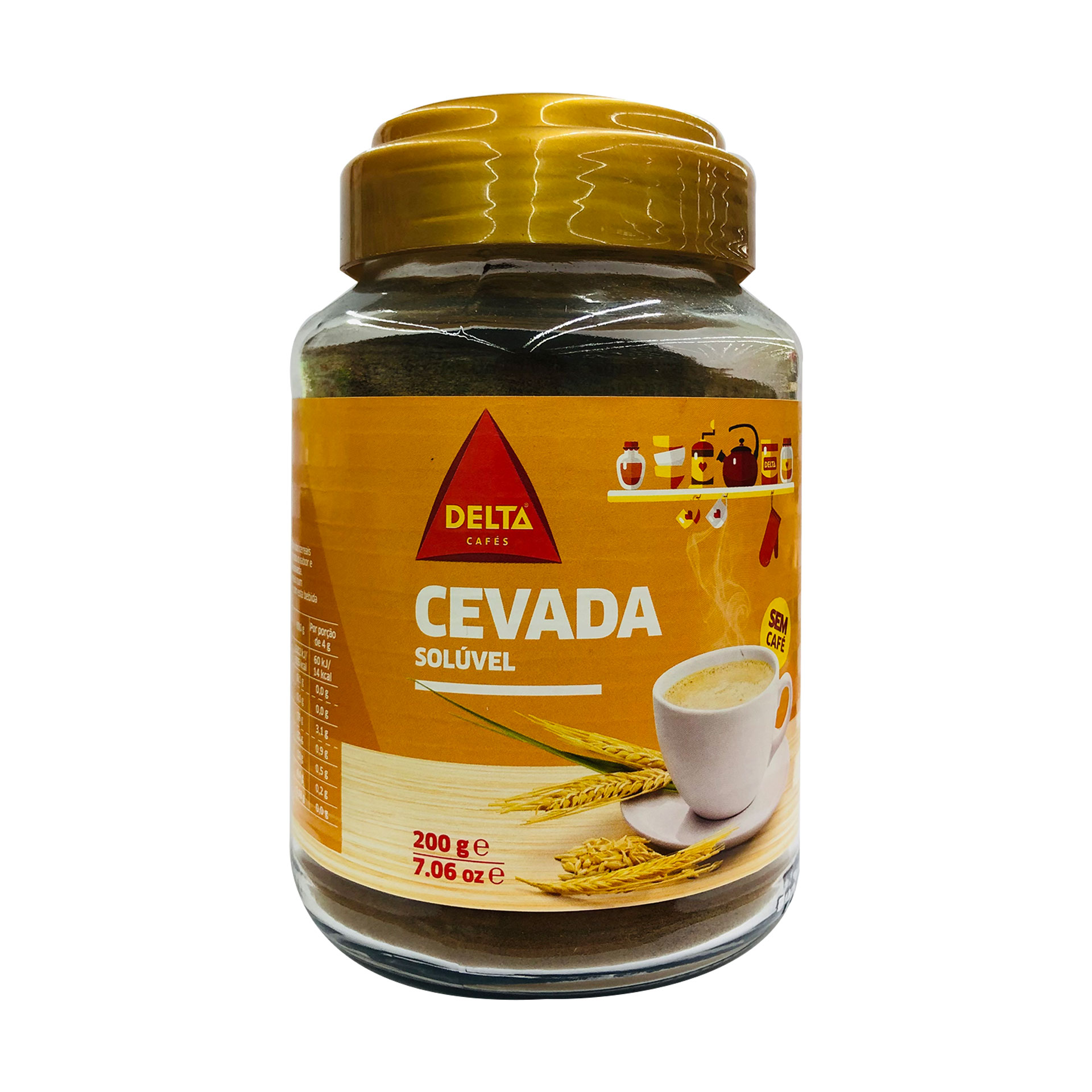 Cafe cevada soluvel delta frasco 200gr
