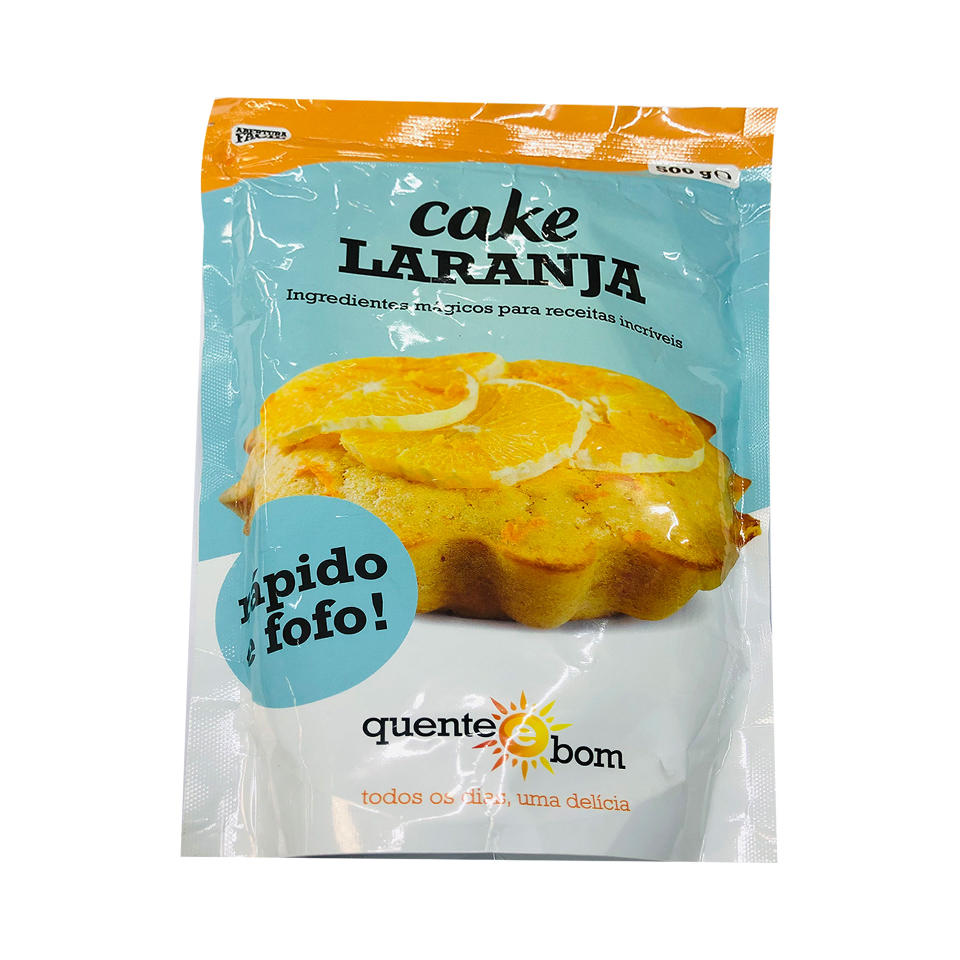 Preparado p/bolo cake 500gr laranja