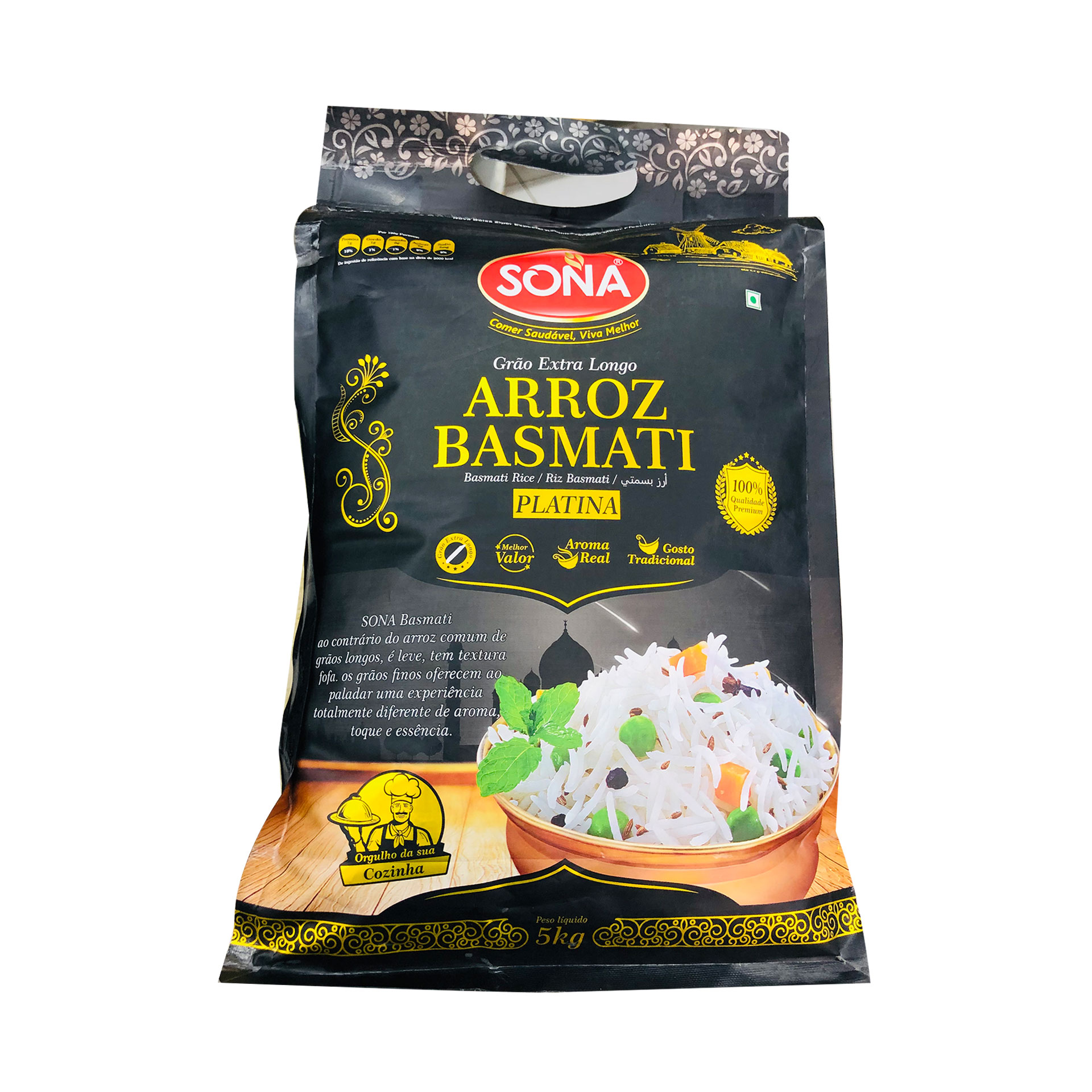 Arroz basmati sona 5kg pusa platinum