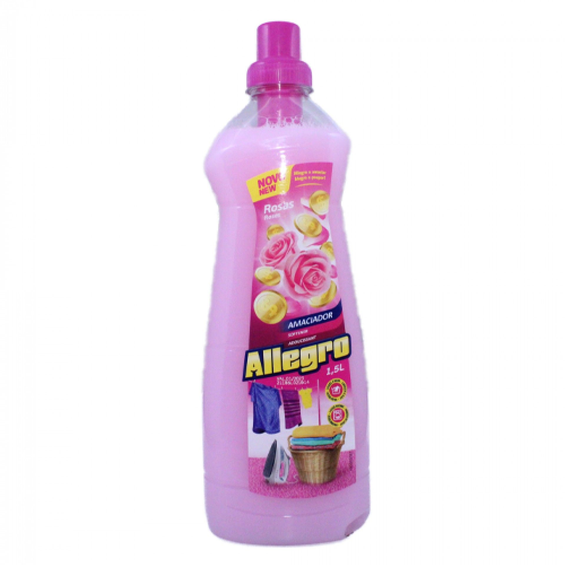 Amaciador roupa allegro 1,5l rosas