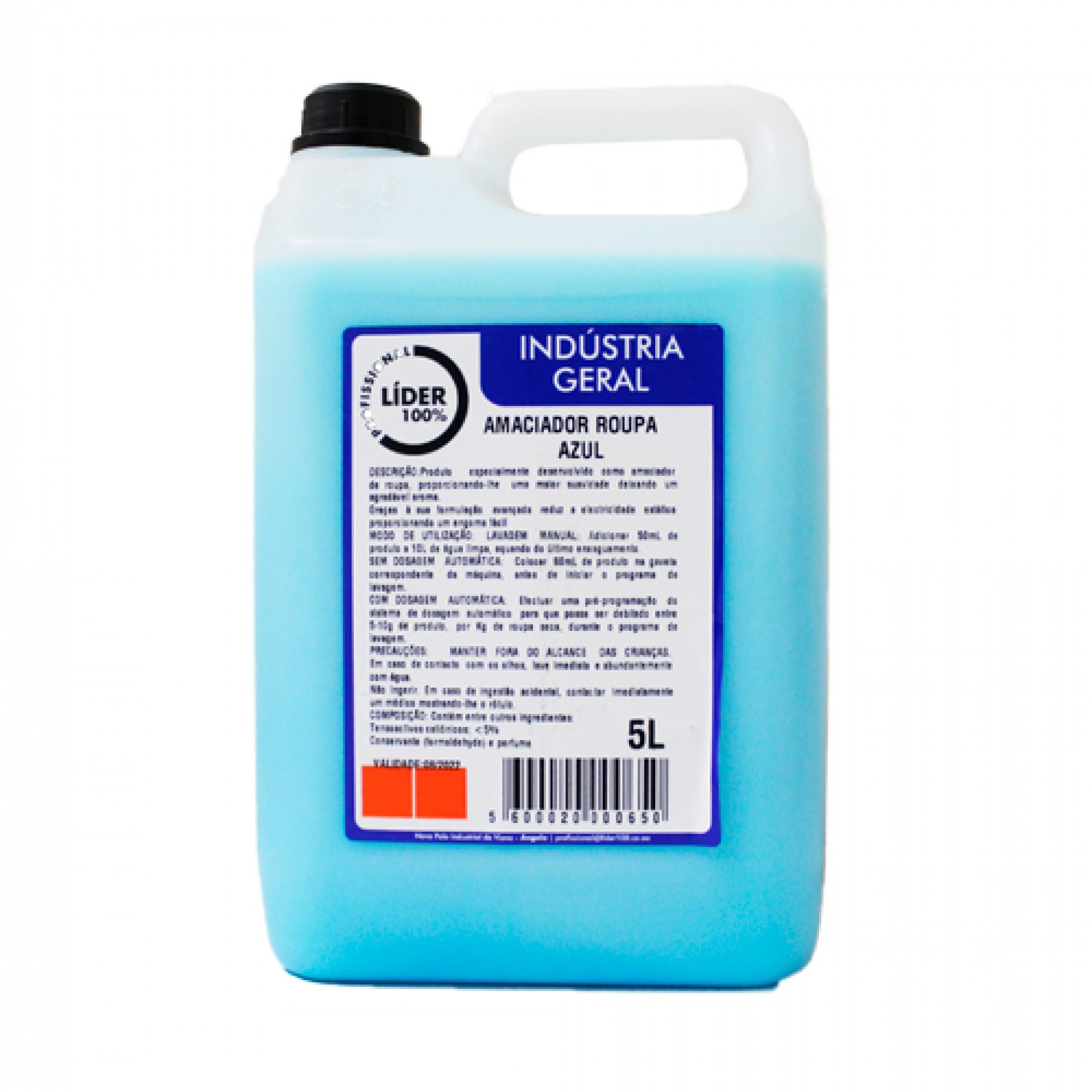 Amaciador roupa lider pro 5l azul