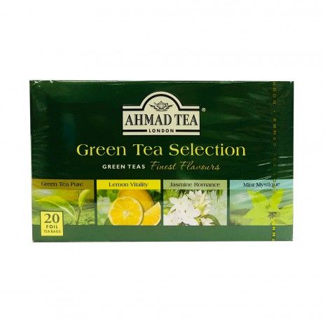 Cha ahmad 20 saq green tea selection