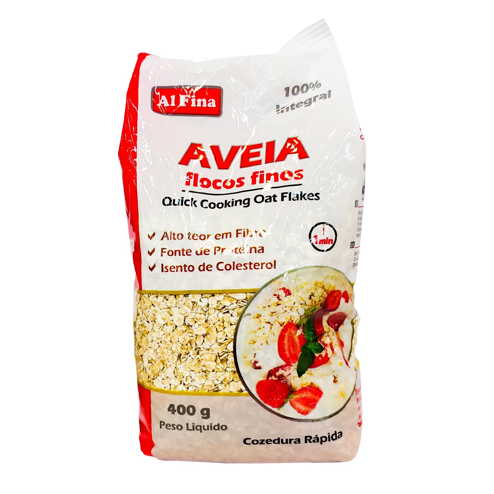 Cereais flocos aveia finos al fina 400gr
