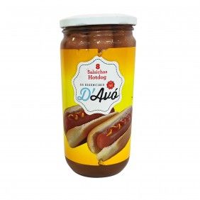 Salsichas hotdog d´avo frasco 410gr 6un