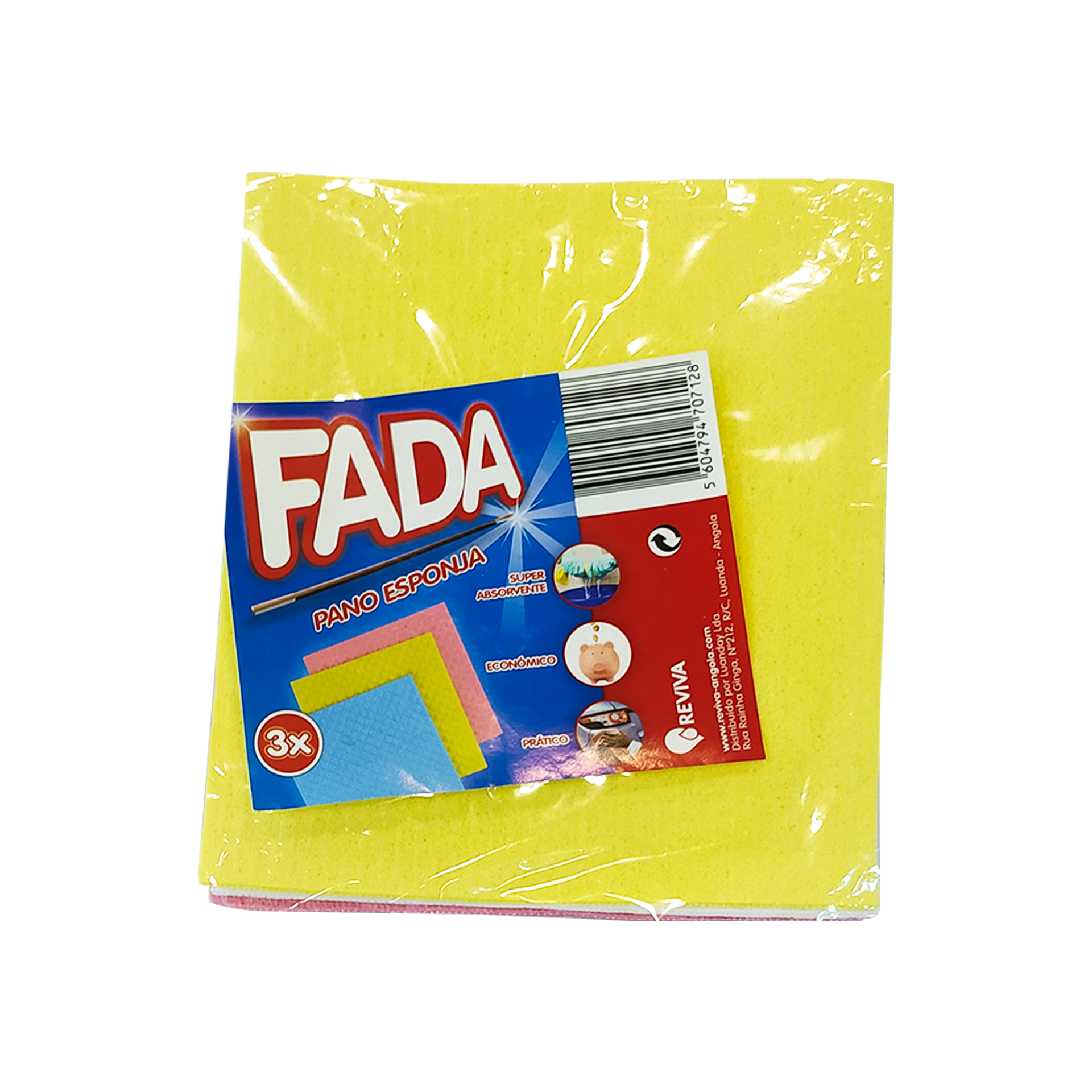 Pano esponja multiusos fada 3un