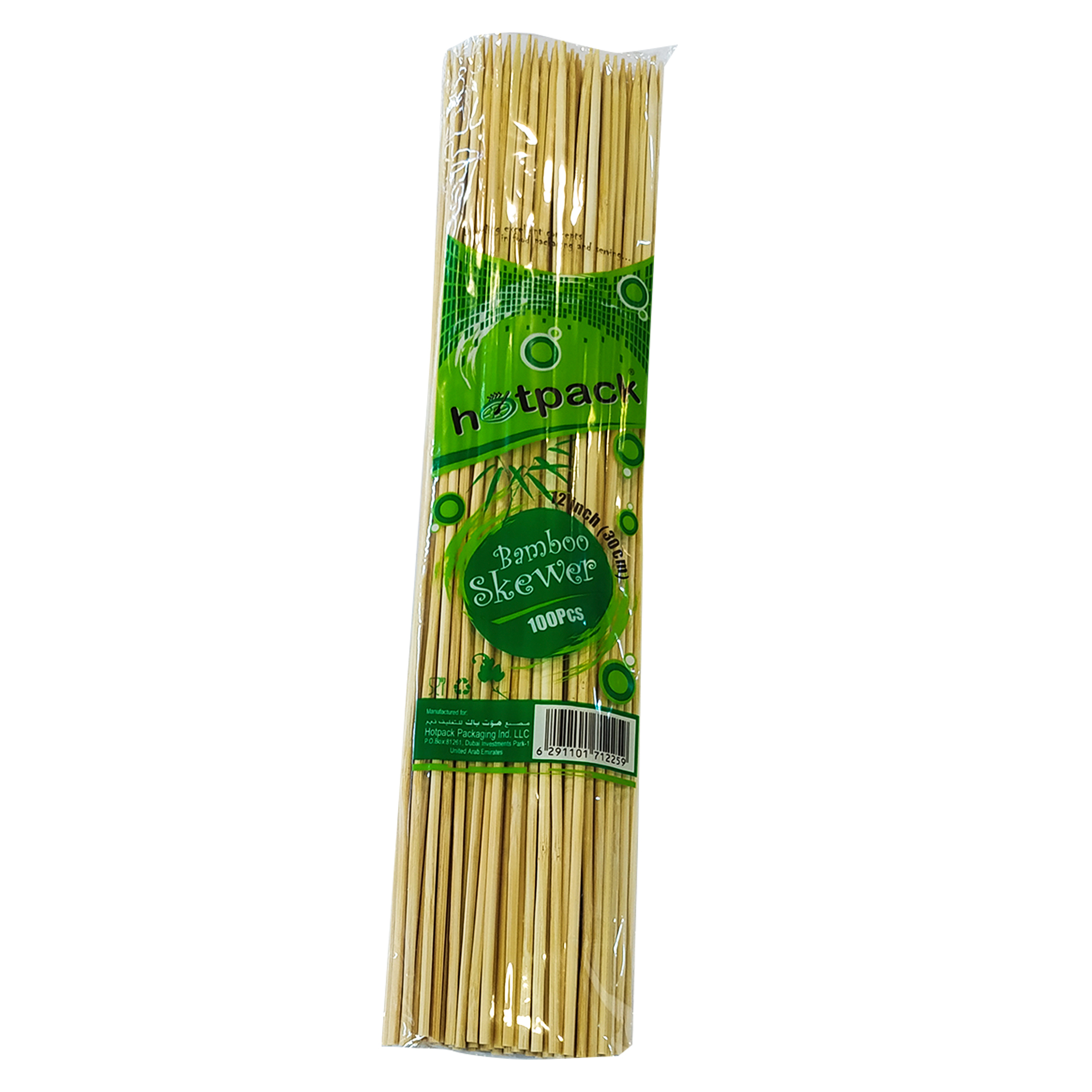 Espetada bamboo raha 25cm 100un