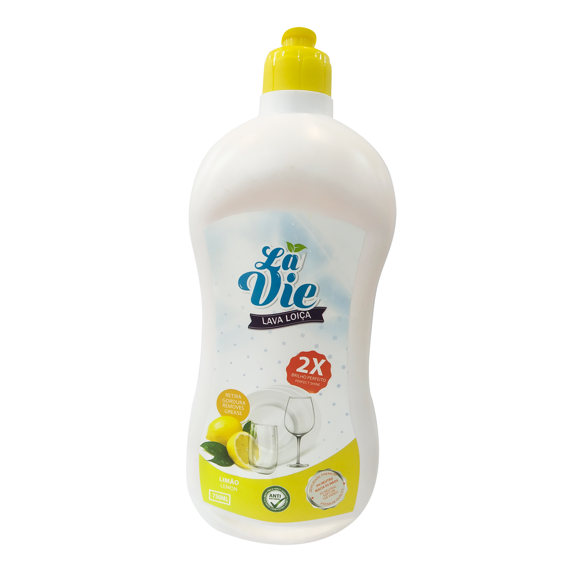 Deterg. lava loiça la vie 750ml limao
