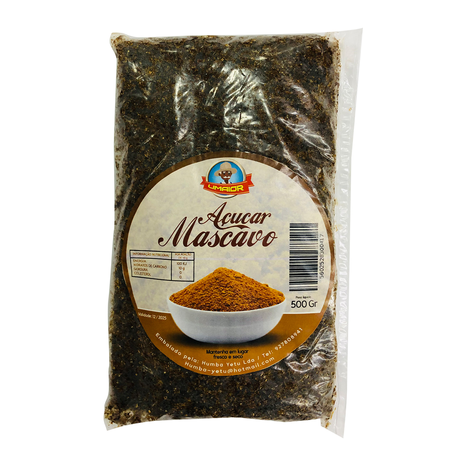 Açucar mascavado umaior 500gr