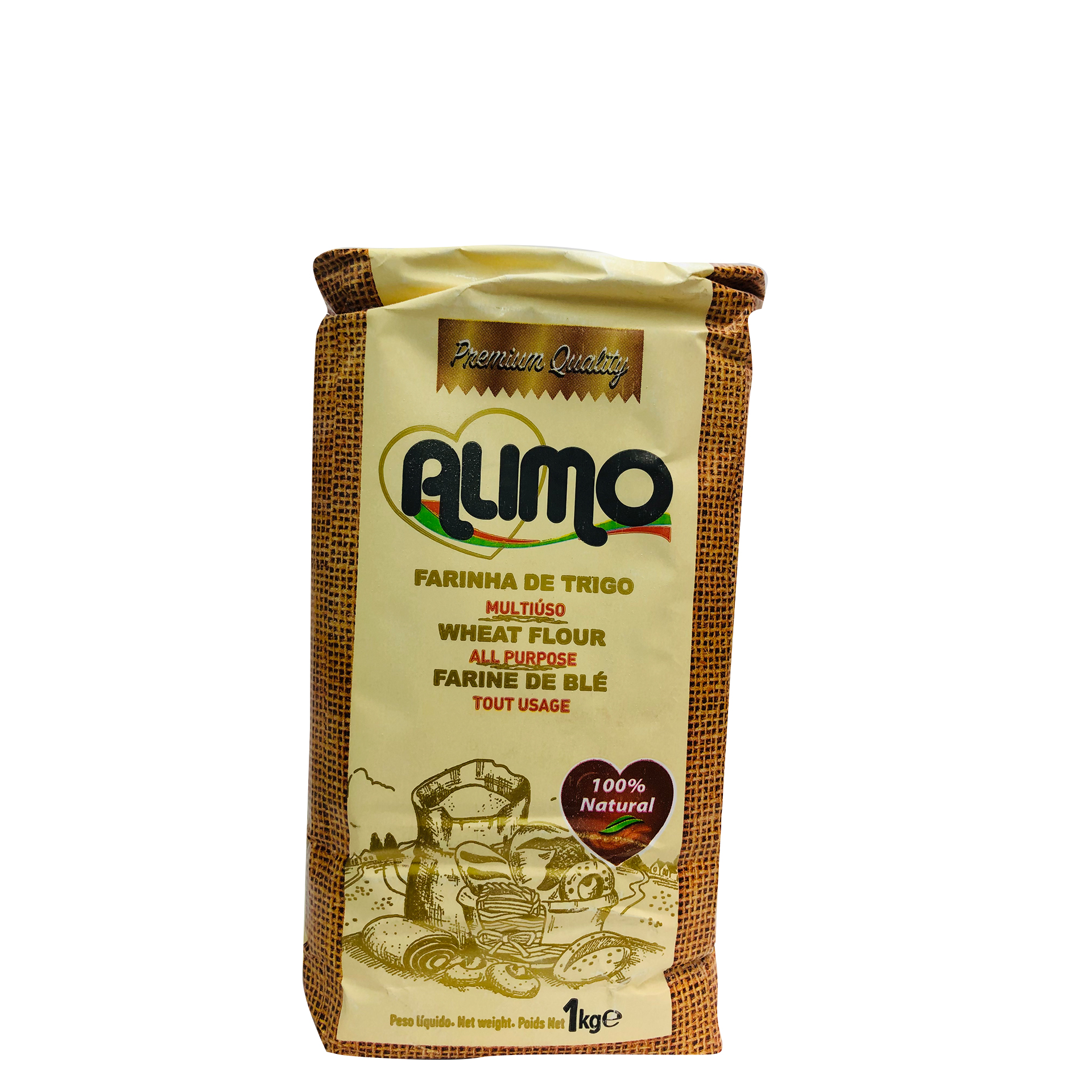 Farinha trigo alimo 1kg