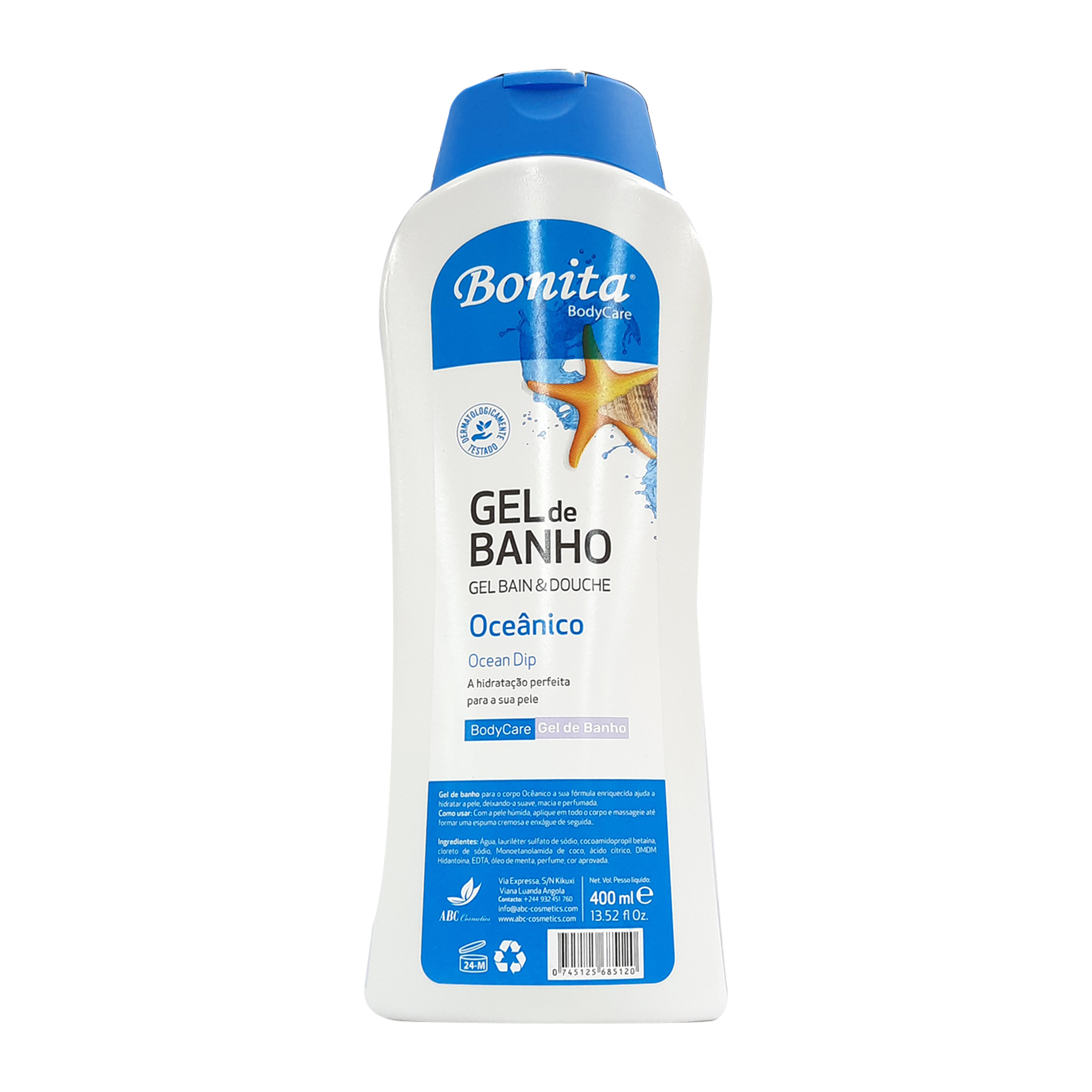 Gel banho bonita 400ml oceanico