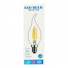Lampada led c35 sharp bulb e14 4w