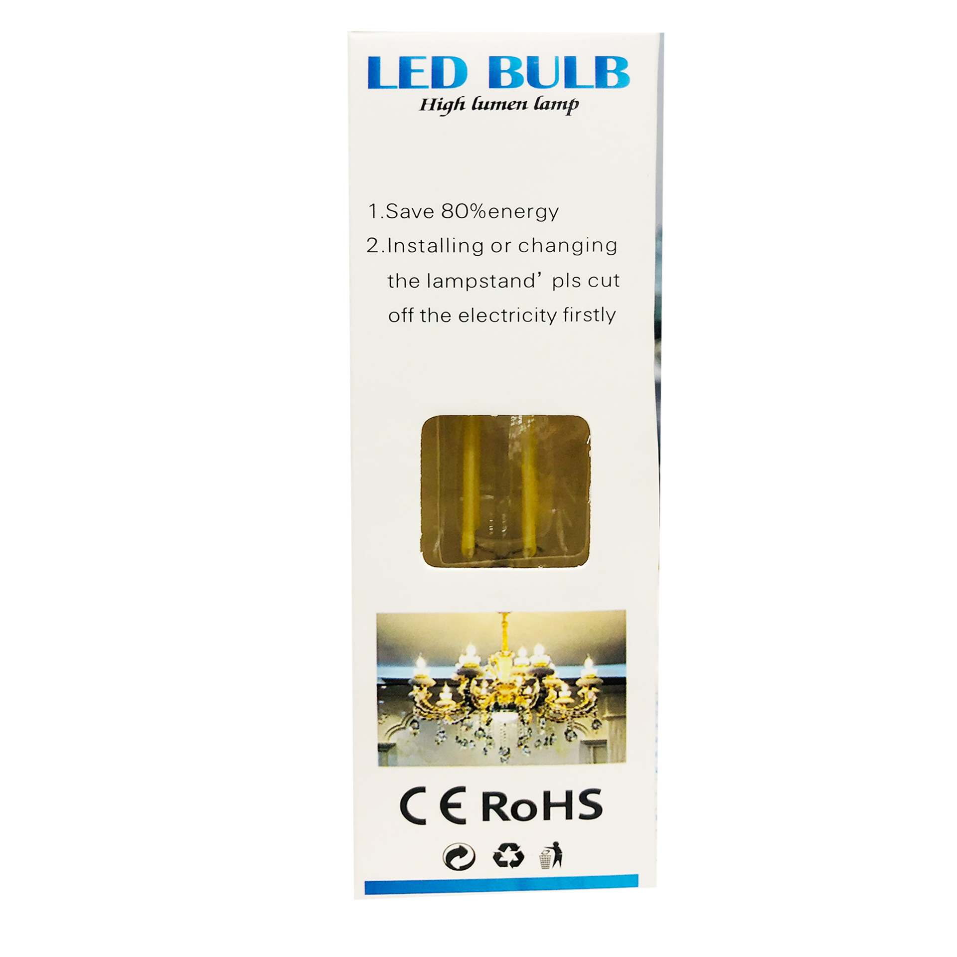 Lampada led c35 pull tail bulb e14 4w