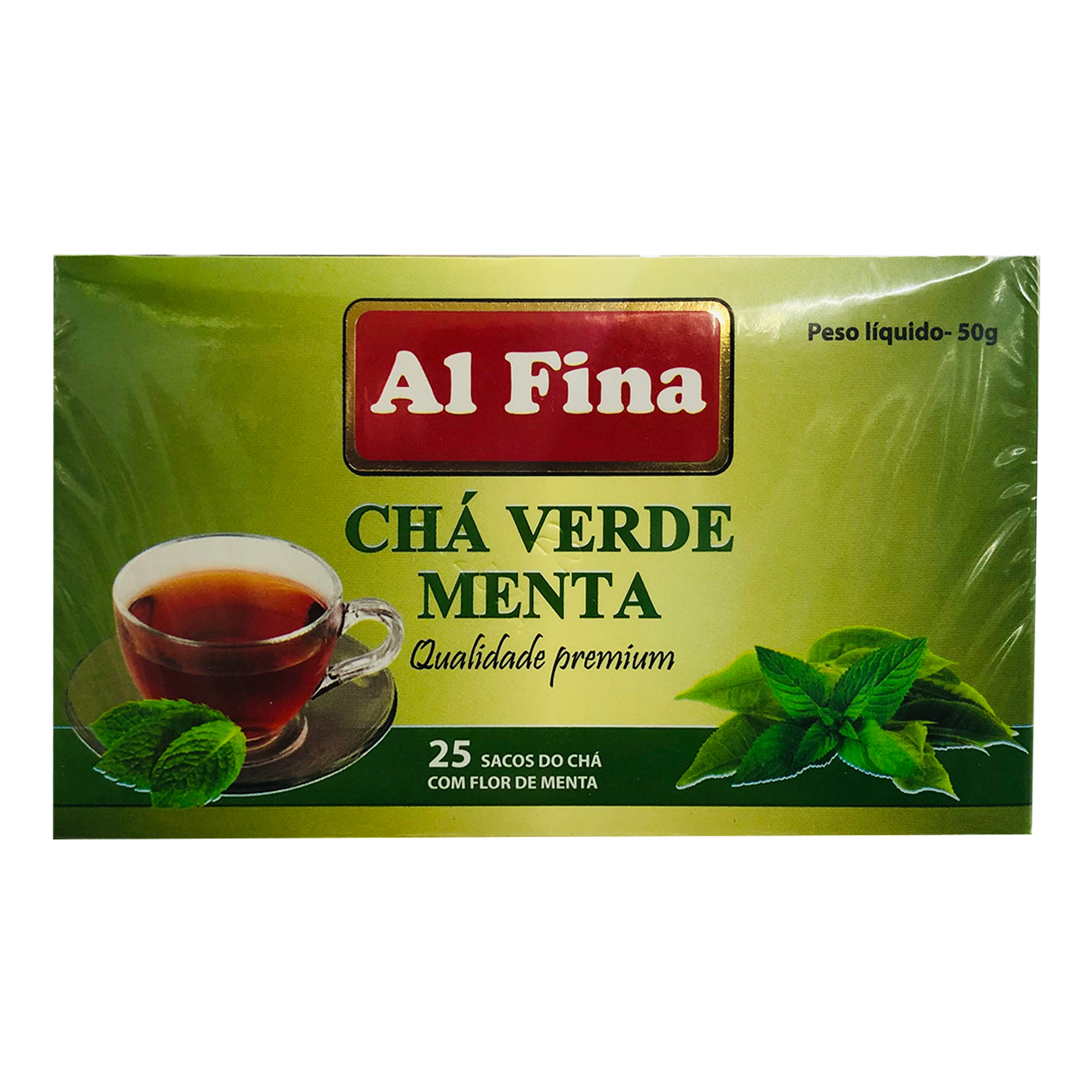 Cha verde al fina 25 saq menta
