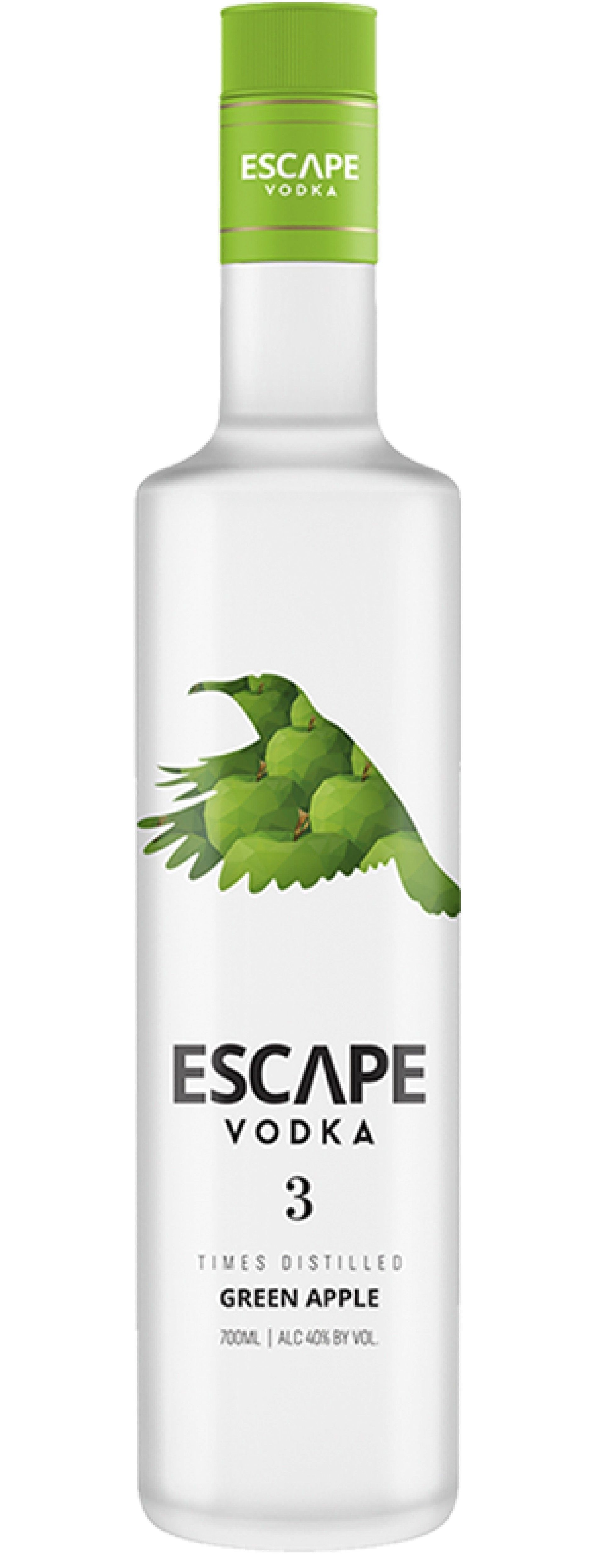 Vodka escape 700ml green apple