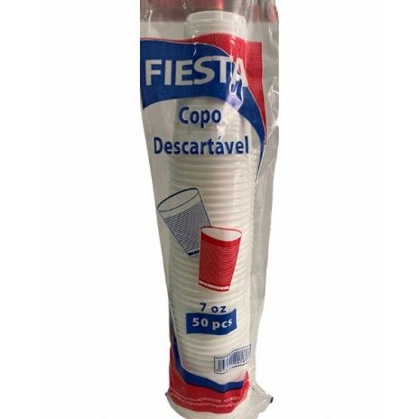 Copo plastico 7oz 210ml 50un