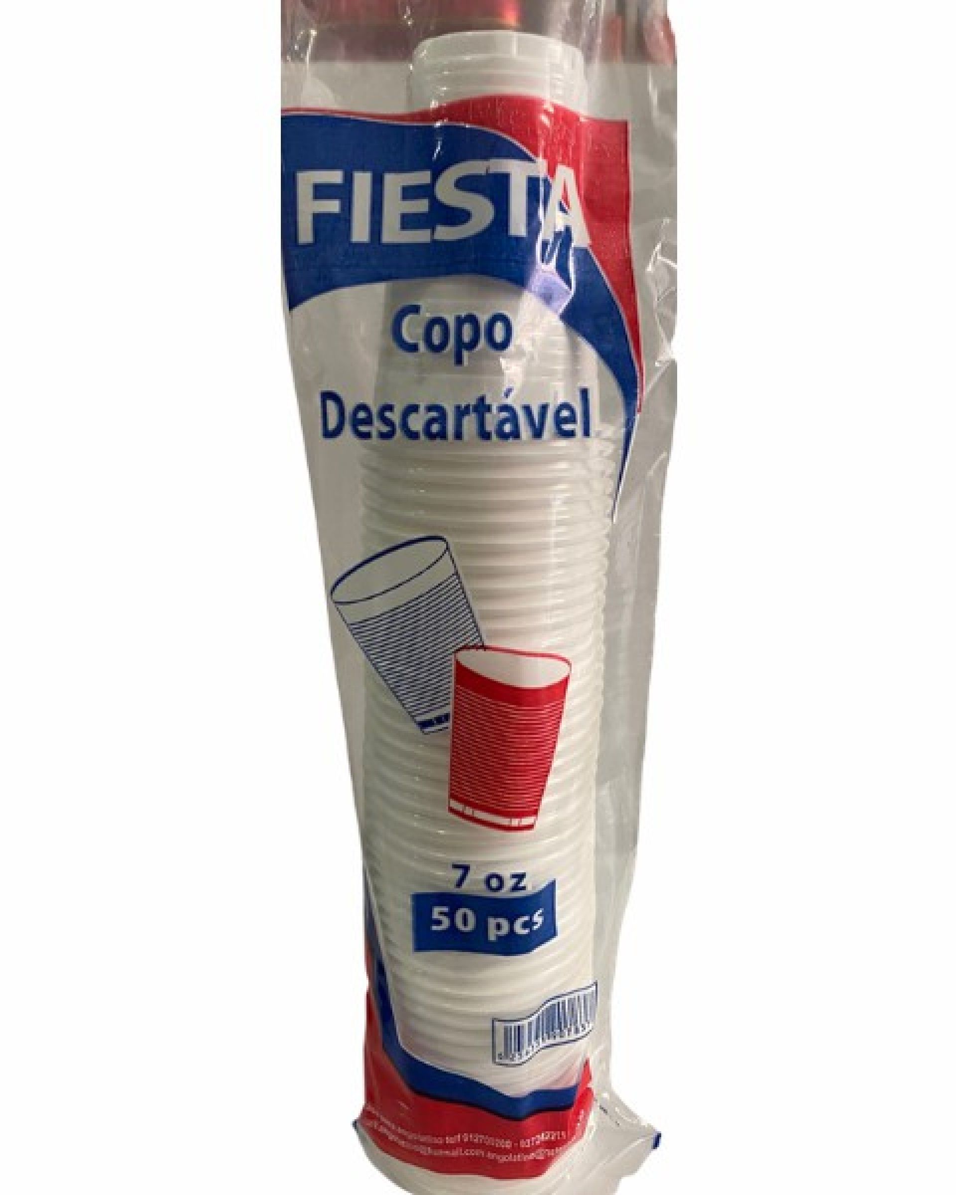 Copo plastico 7oz 210ml 50un