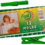 Molas plastico p/roupa fapil conj.12 Molas plastico p/roupa fapil conj.12