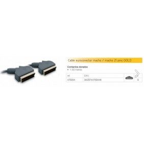Cabo metronic scart m/m 1,5mt-475044