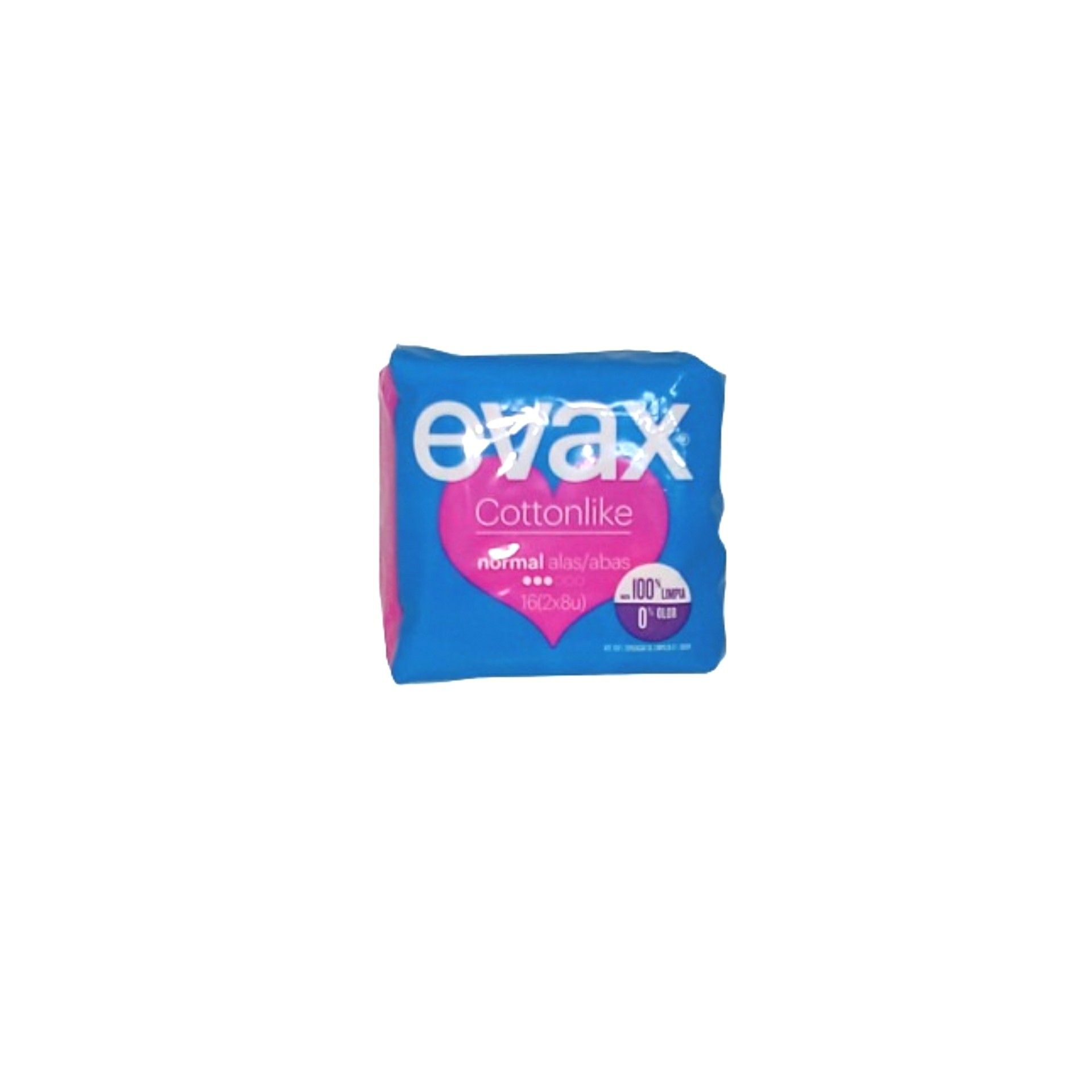 Penso higienico evax cottonlike normal c/alas 16un