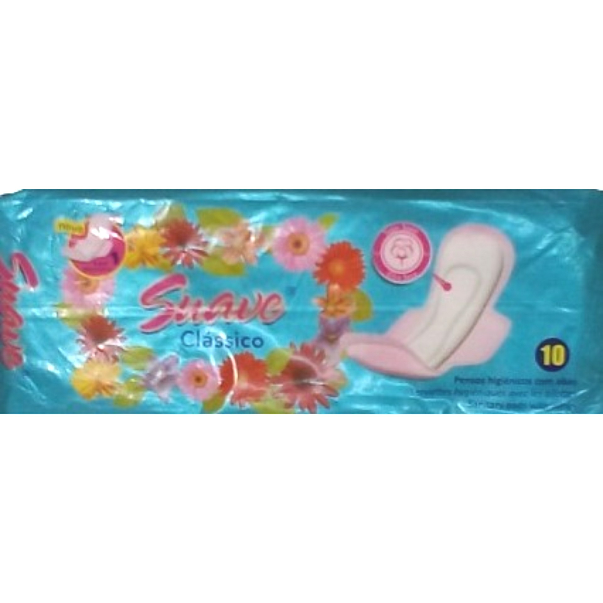 Penso higienico suave classico azul c/alas 10un