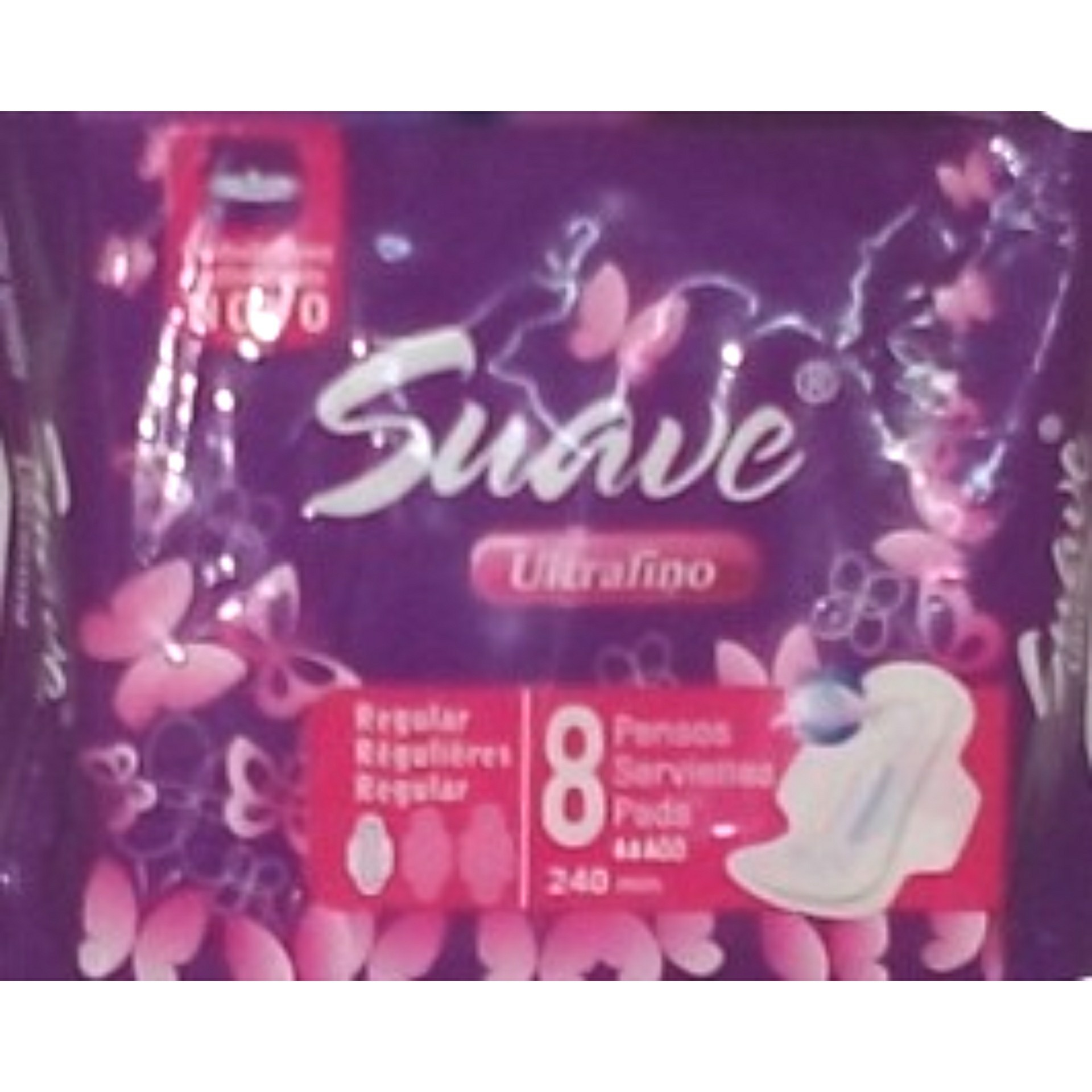 Penso higienico suave ultra fino regular c/alas 8un