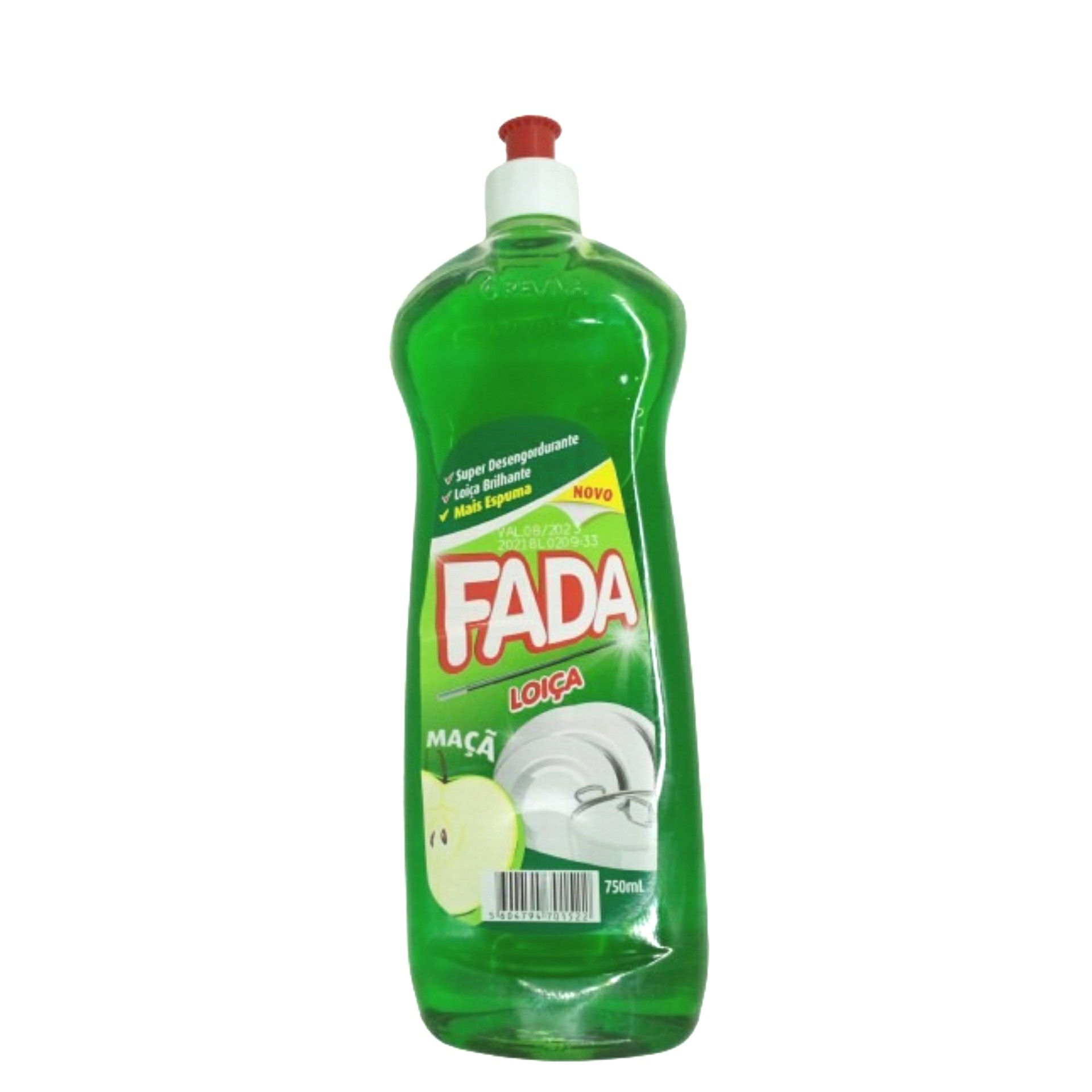 Deterg. lava loiça fada 750ml maça