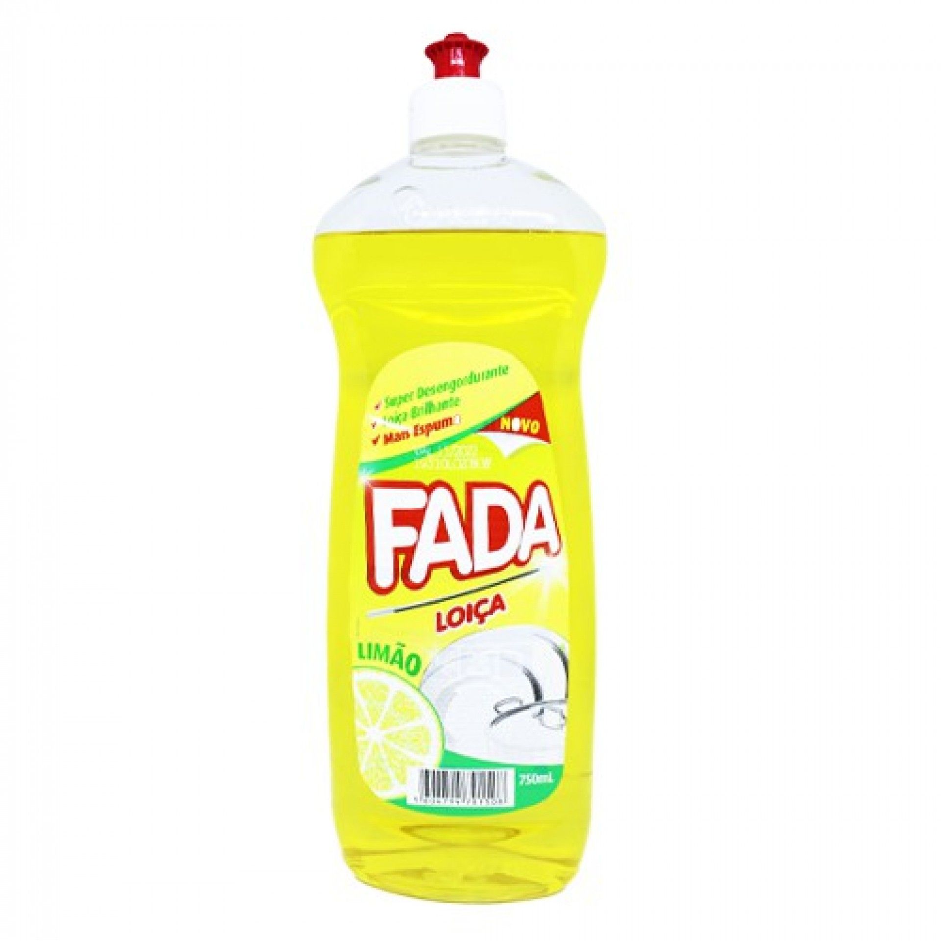 Deterg. lava loiça fada 750ml limao