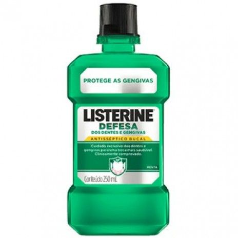 Elixir listerine 250ml dentes e gengiva