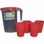 Jarro 1l c/ 4 copos ref.061115 Jarro 1l c/ 4 copos ref.061115