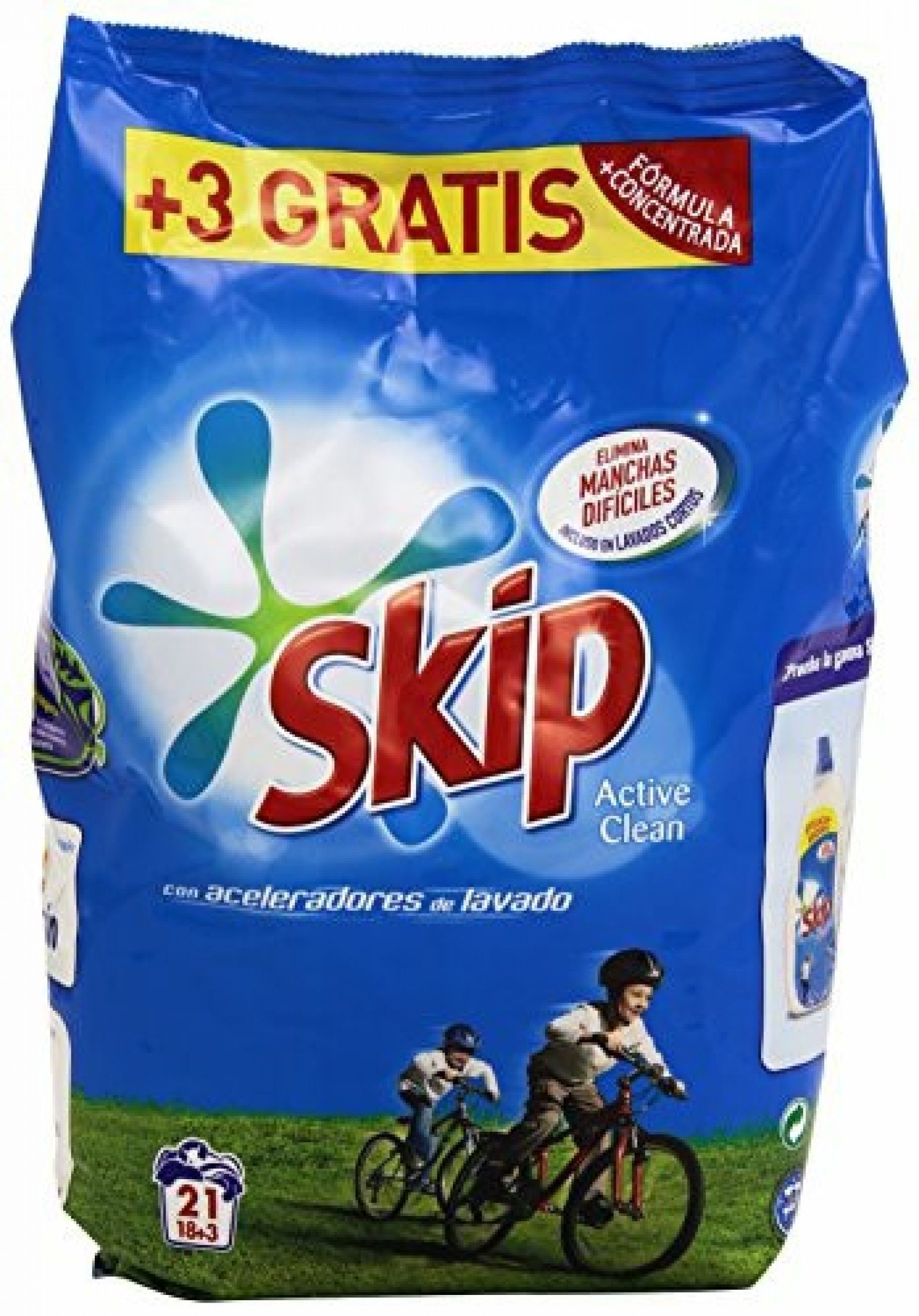 Deterg. roupa po skip 21d active clean