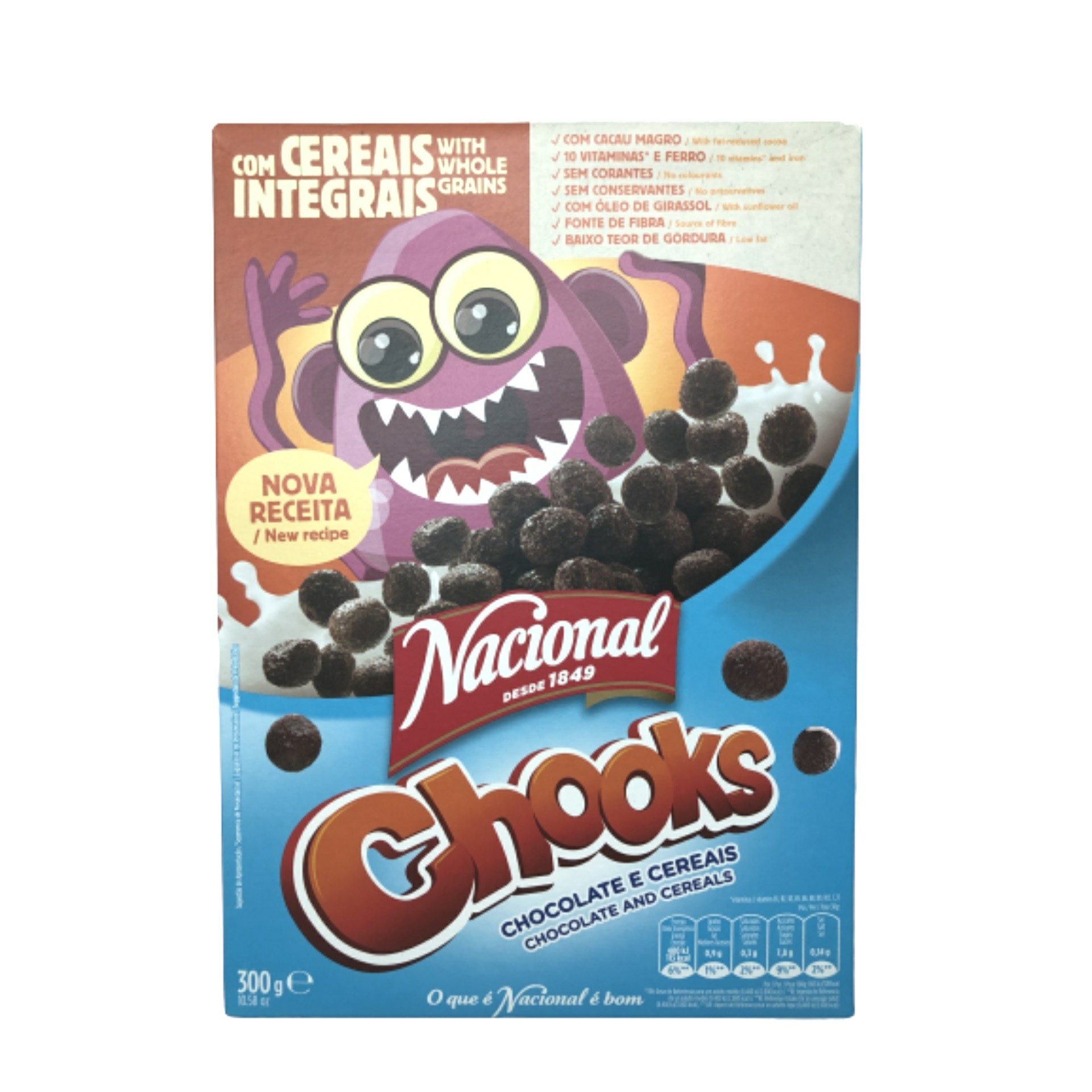 Cereais chocolate nacional chooks 300gr