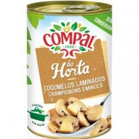 Cogumelos laminados compal lata 290g