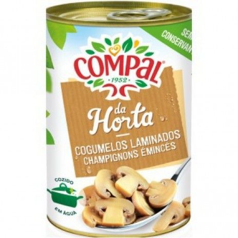Cogumelos laminados compal lata 290g