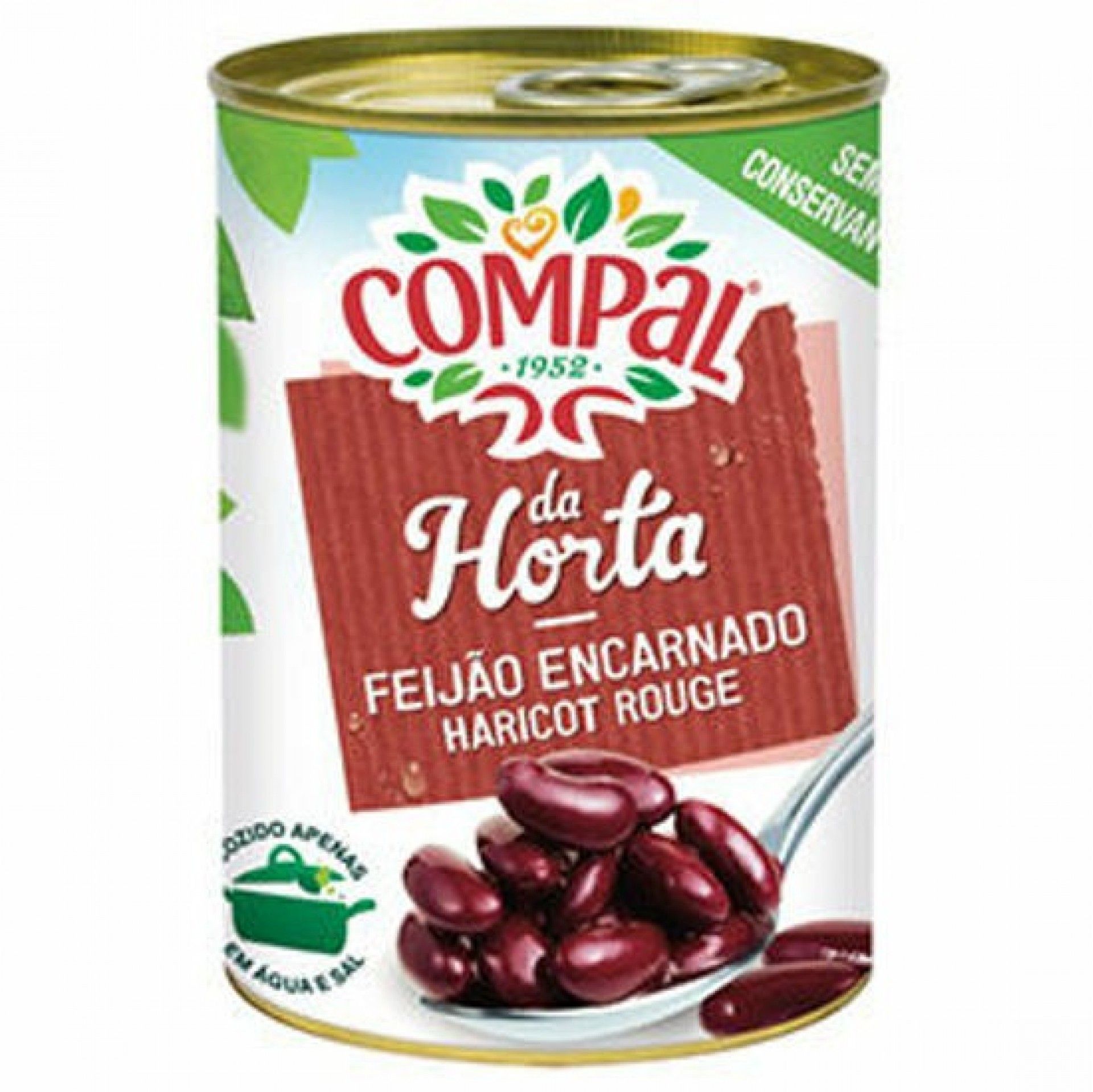 Feijao encarnado compal 410gr