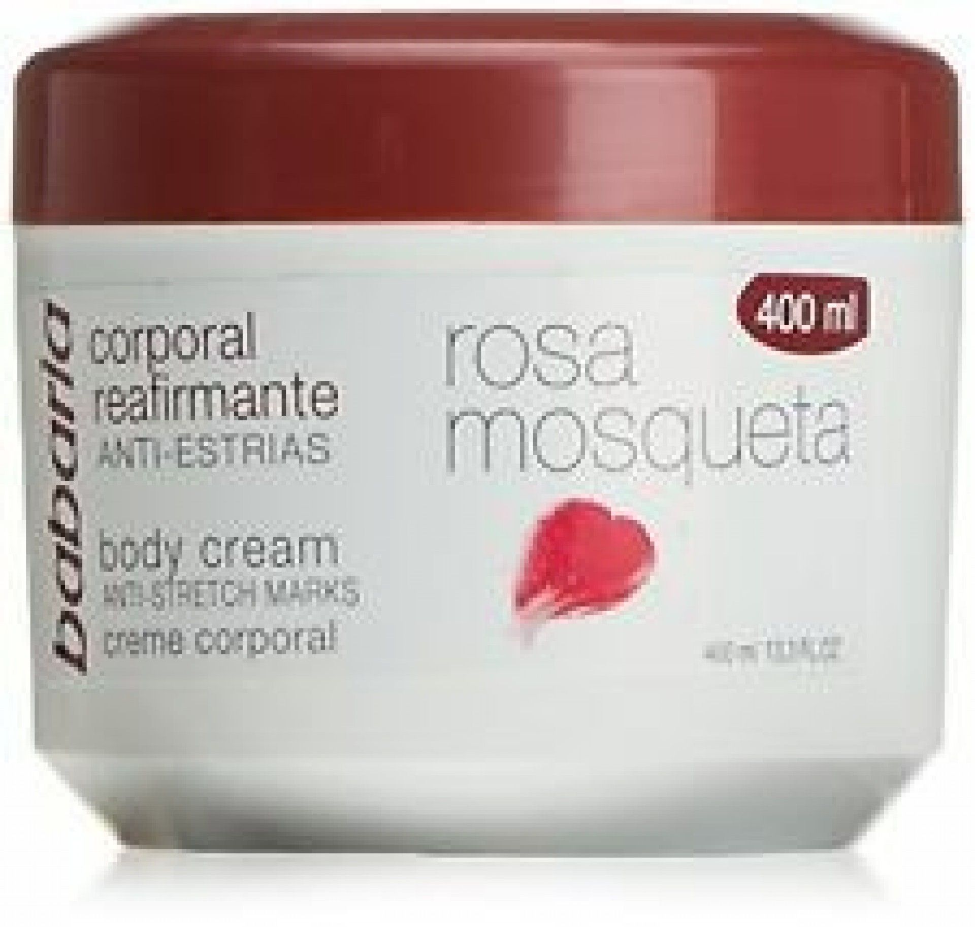 Creme corporal reafirmante babaria 400ml rosa mosqueta