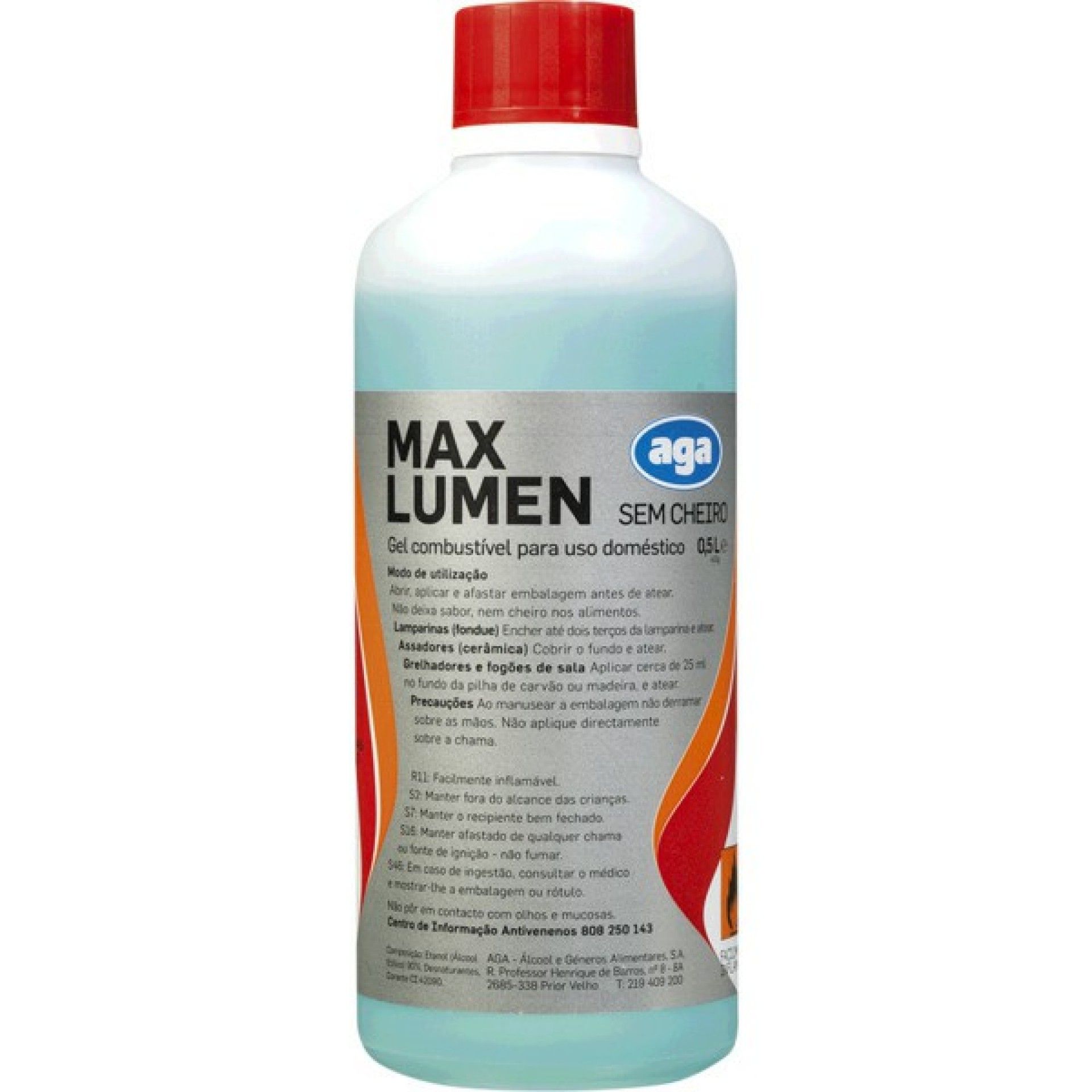 Gel combustivel aga maxlumen s/cheiro 500ml