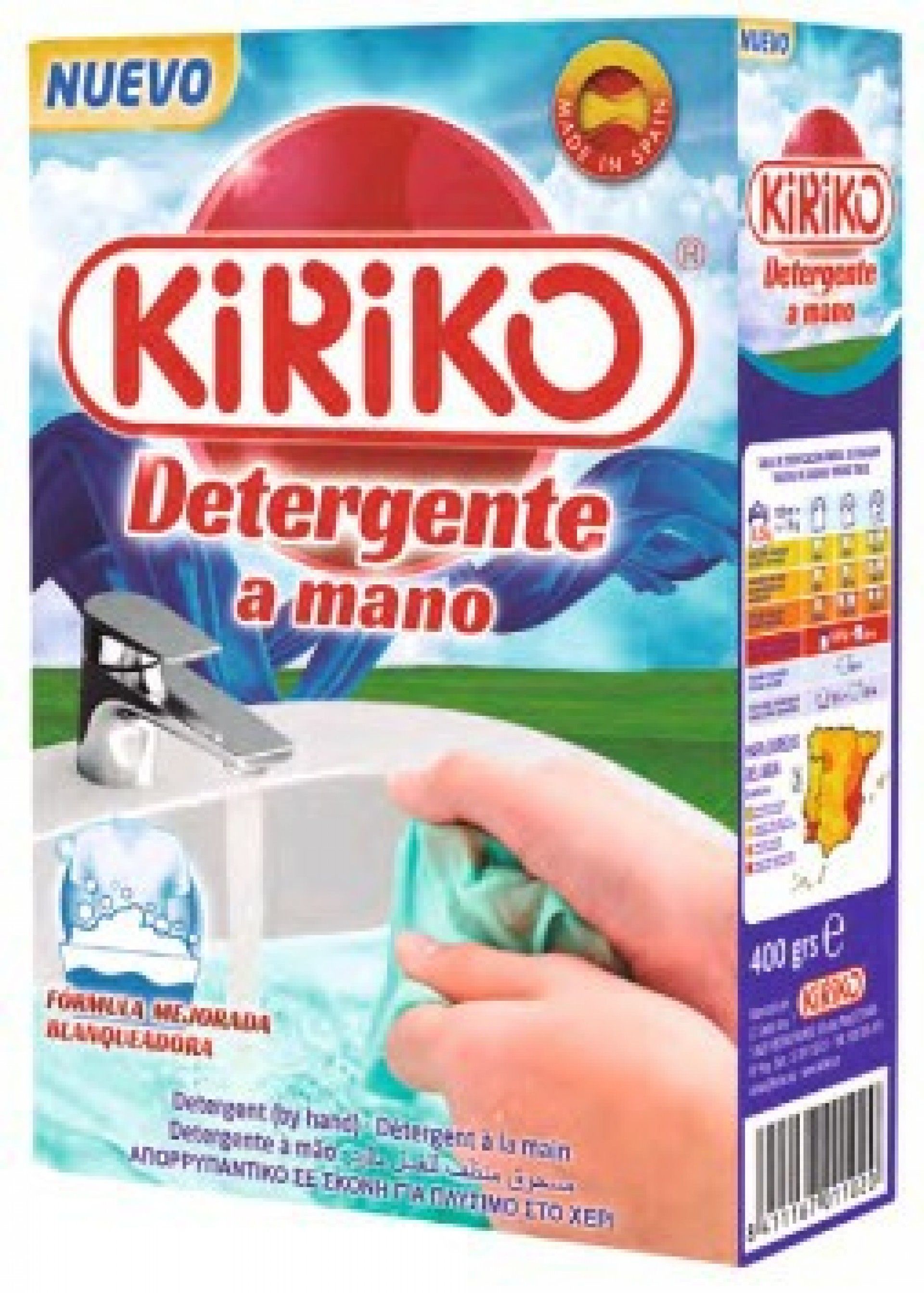Deterg. roupa po a mao kiriko 400gr