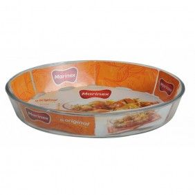Assadeira vidro oval marinex 3,2l