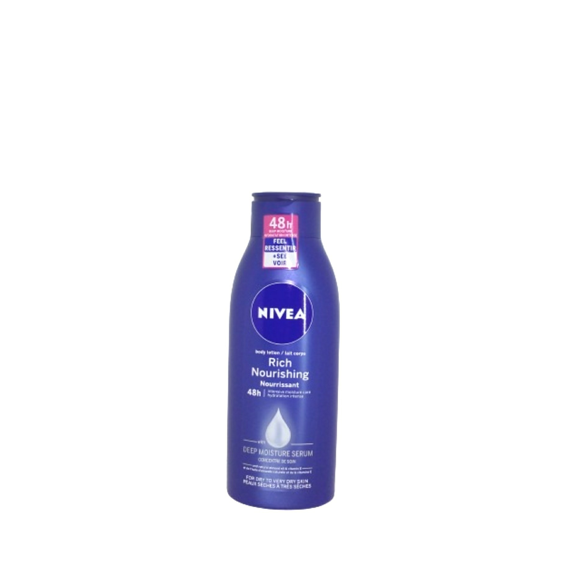 Body lotion nivea 400ml nutritivo pele seca/muito seca