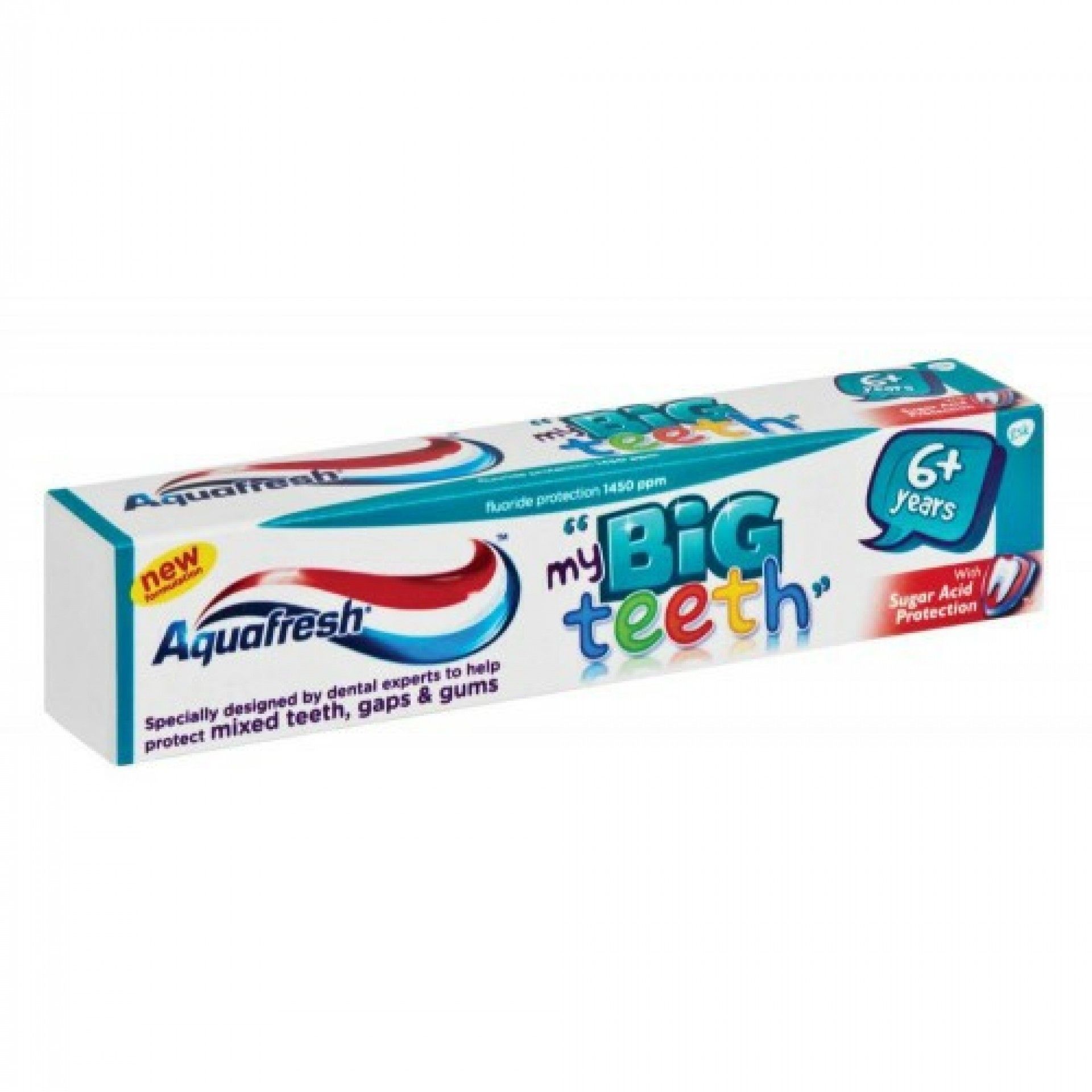 Dentifrico aquafresh big teeth 6+ 50ml