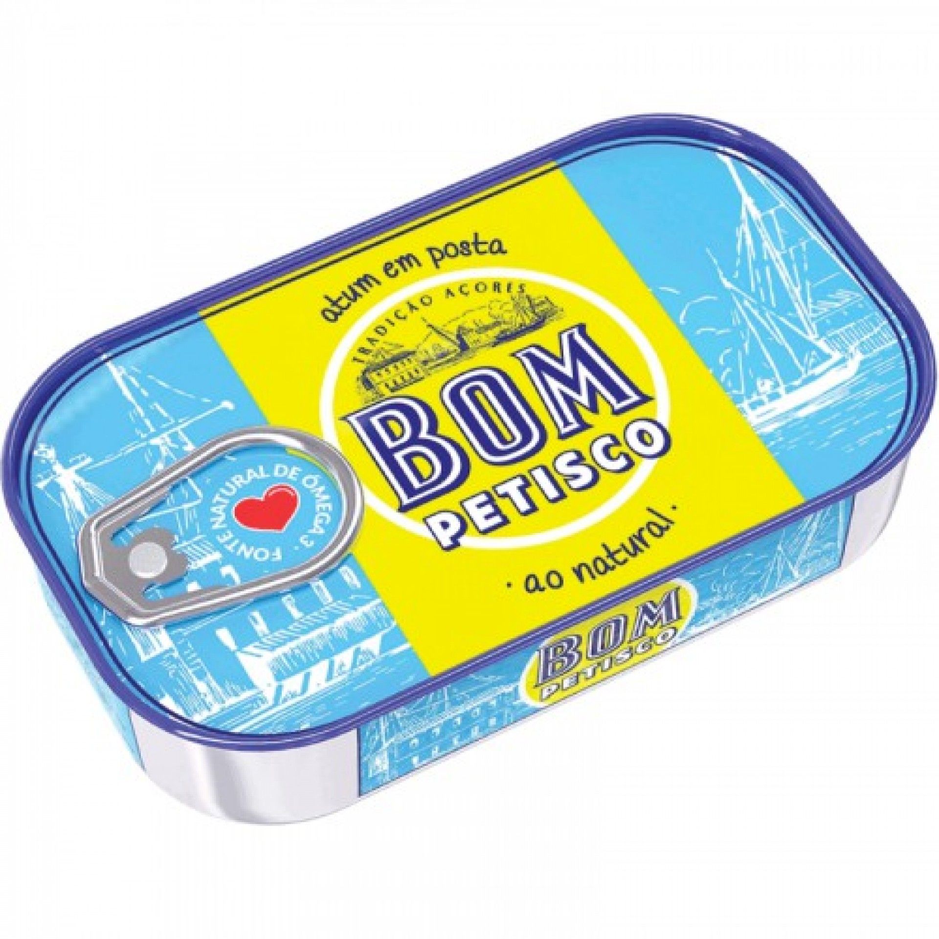 Atum em posta natural bom petisco 120gr