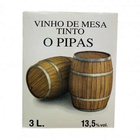 Vinho tinto o pipas 3l