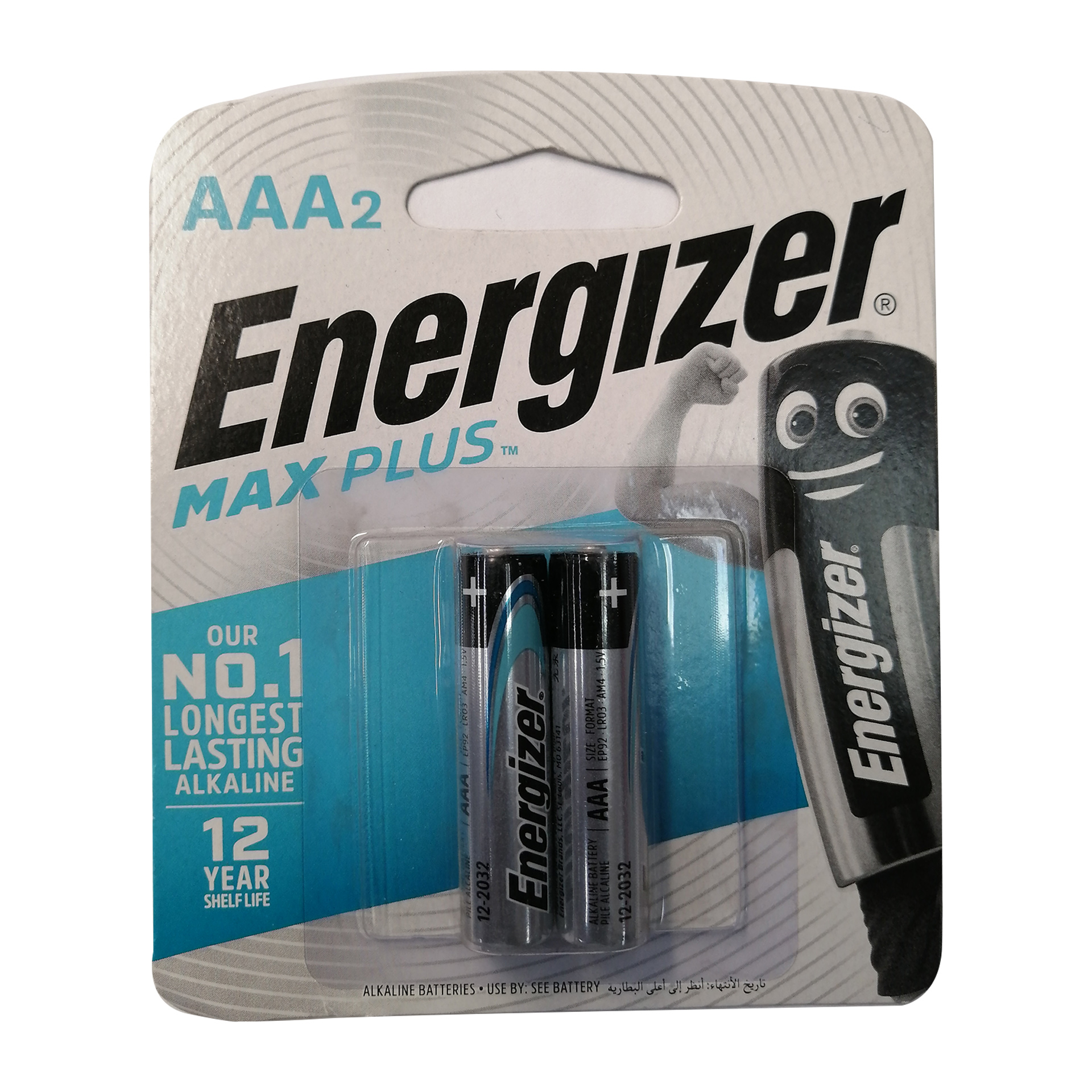 Pilhas energizer max plus x92rp2 aaa 2un