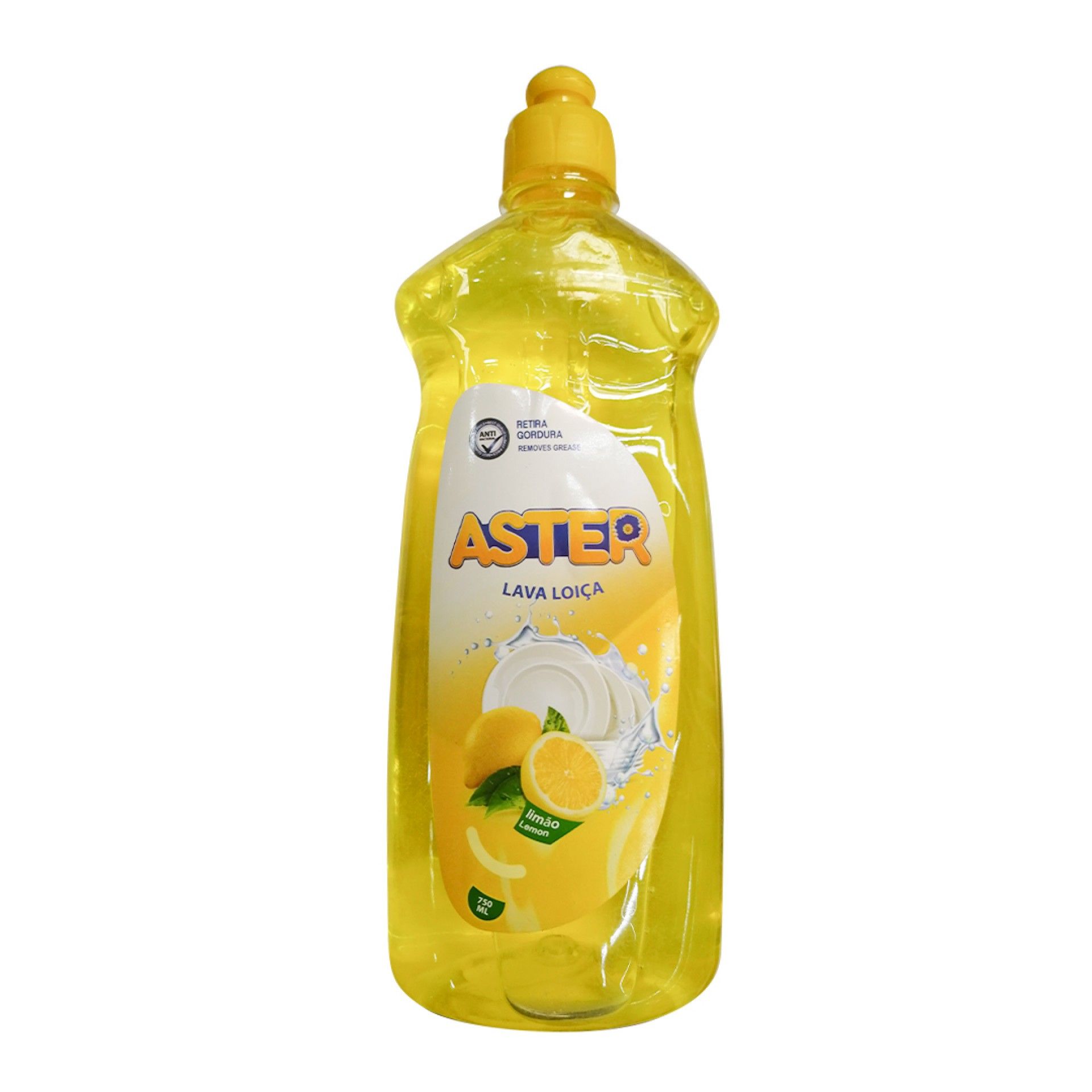 Deterg. lava loiça aster 750ml limao